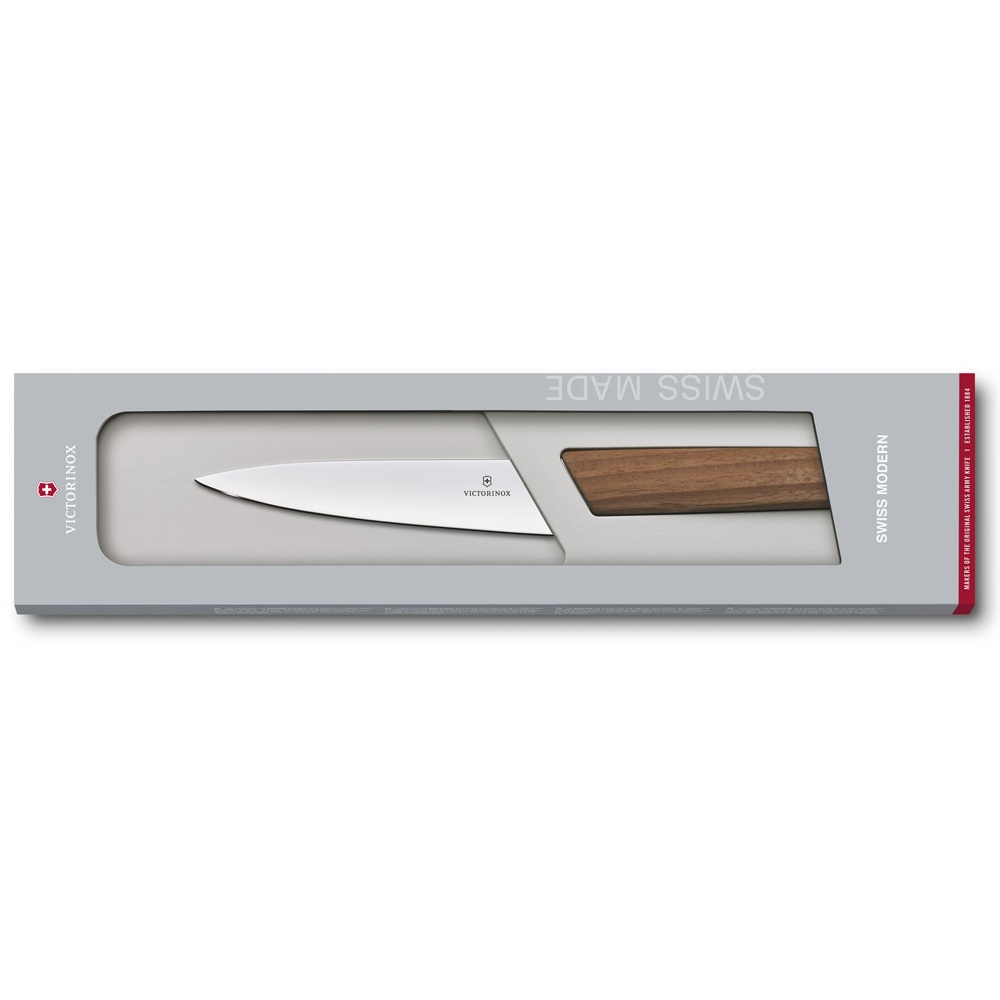 Victorinox - Swiss Modern office knife, blade 15 cm, walnut