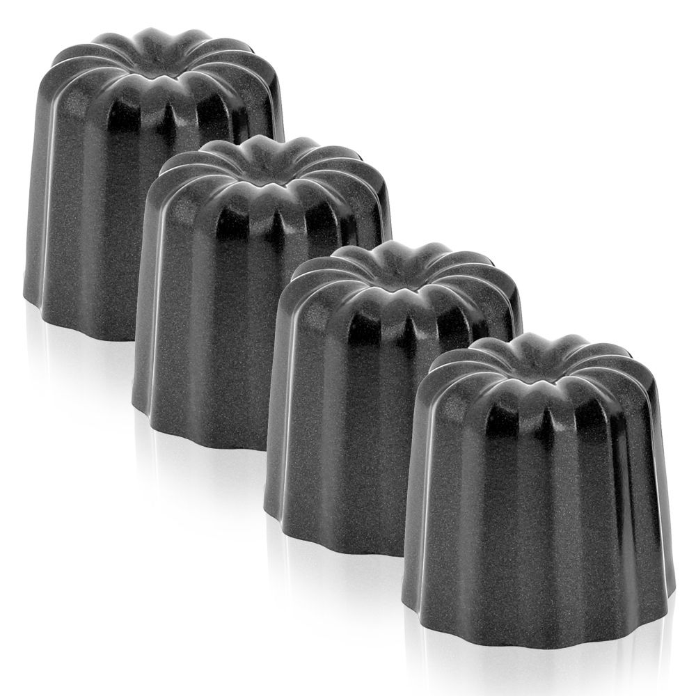 de Buyer - Kuchenform Canelés Antihaft - 4er Set