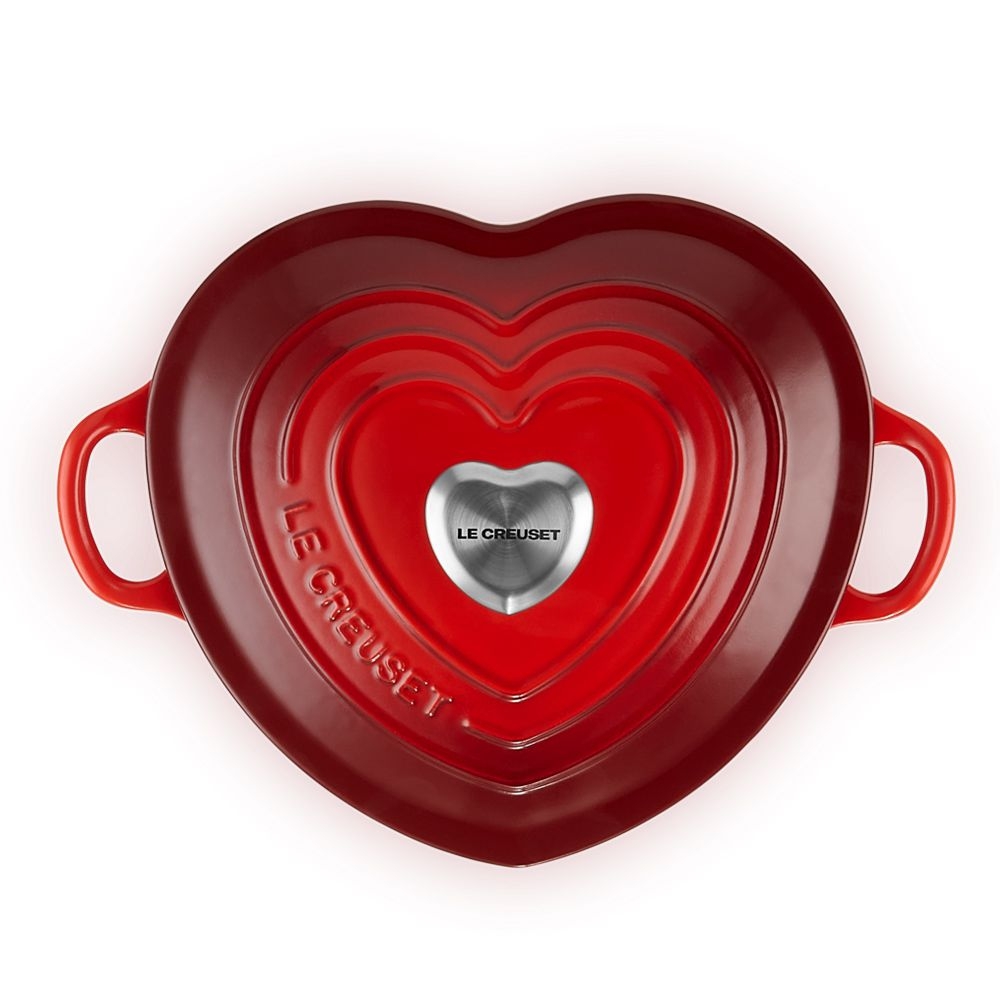 Le Creuset - Herzknauf aus Edelstahl 4,5 cm - Signature Collection Le Creuset - Herzknauf aus Edelstahl 4,5 cm - Signature Collection