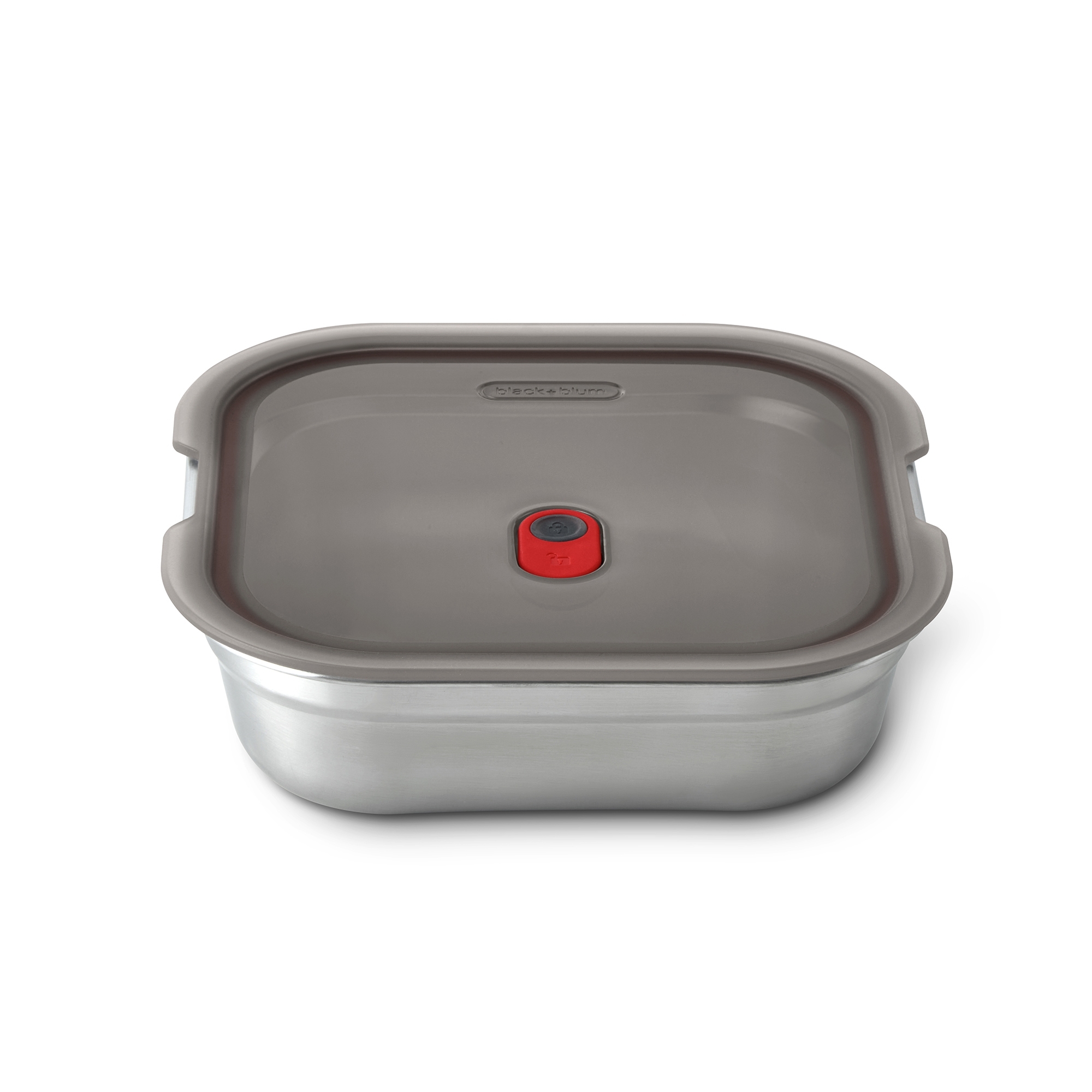 black+blum - Square multifunctional box - 1100 ml - grey/red