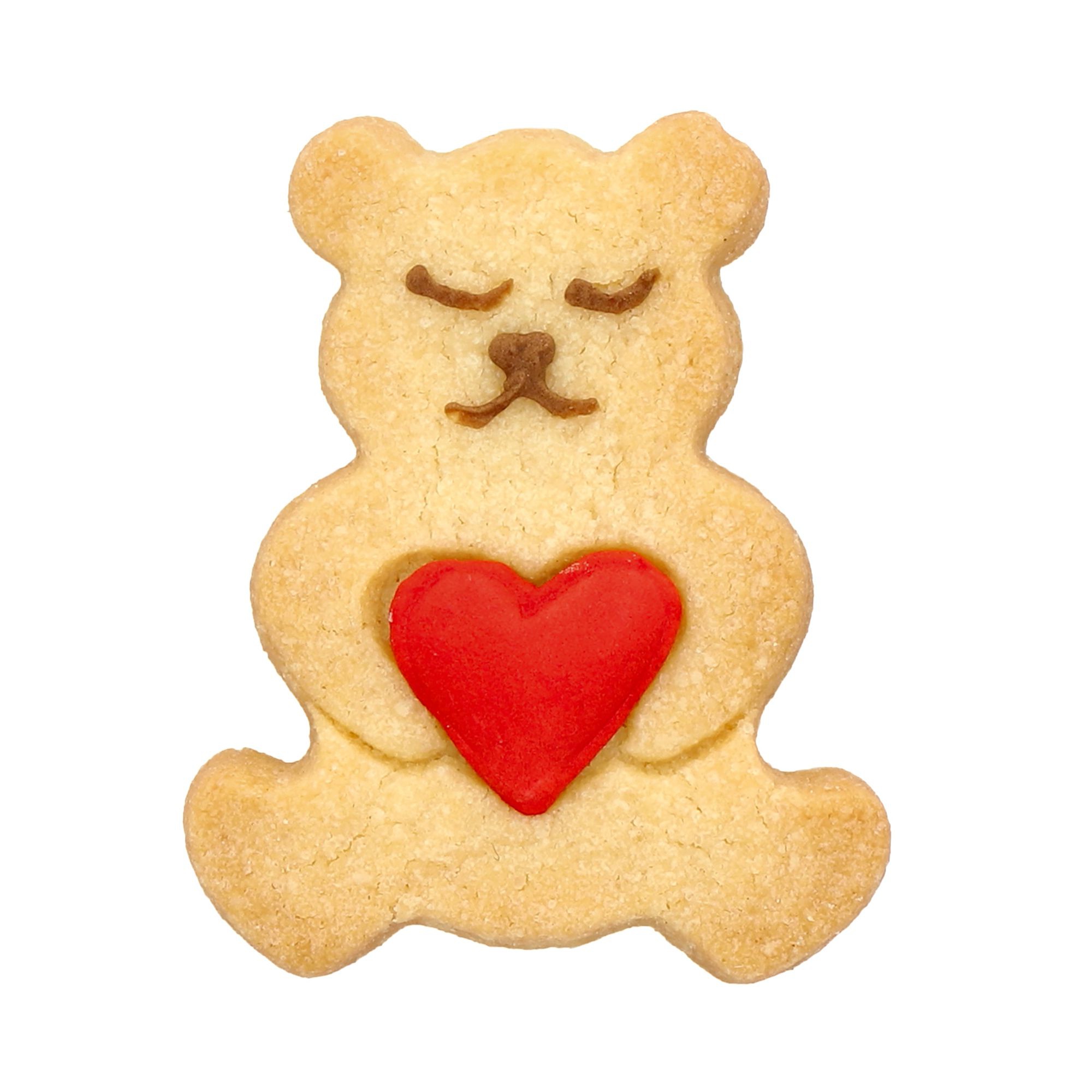 Birkmann - Ausstechform Teddybär mit Herz, 6 cm