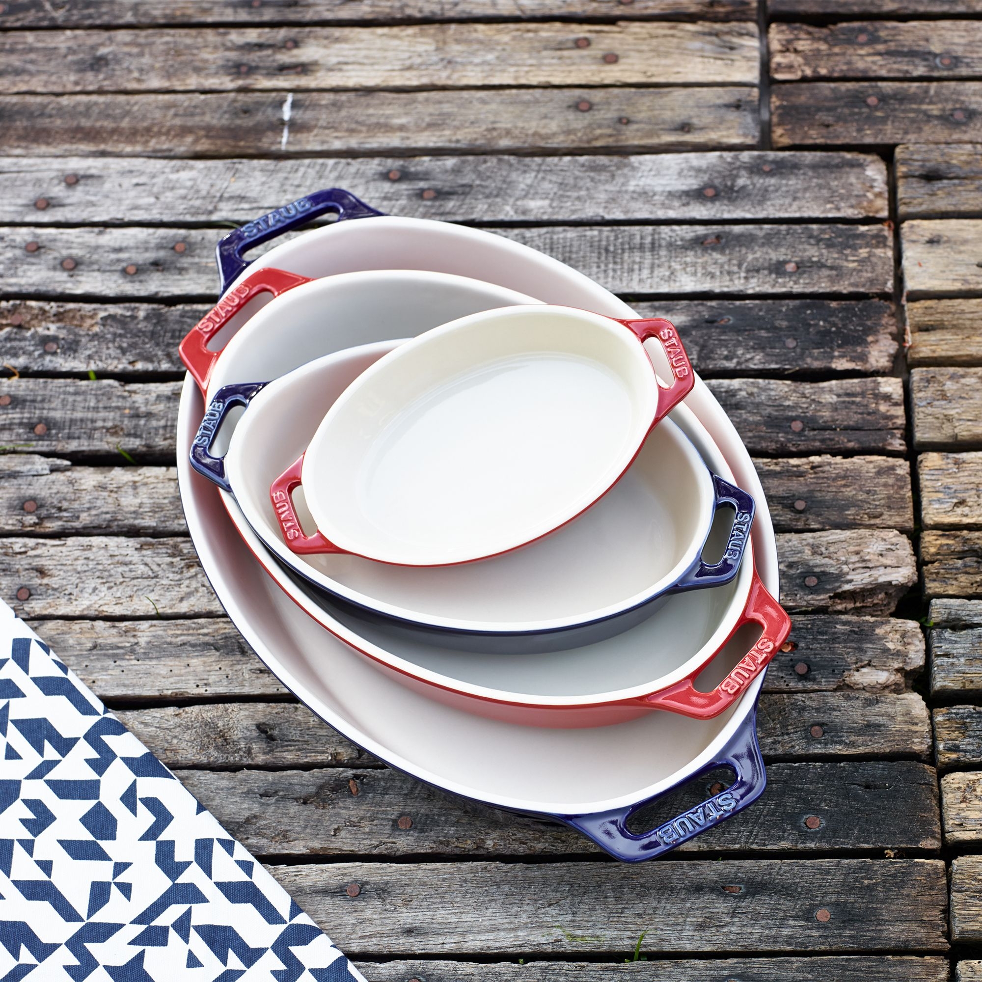 STAUB - Ceramic Baking Dish | Oval | 37 cm | dark blue