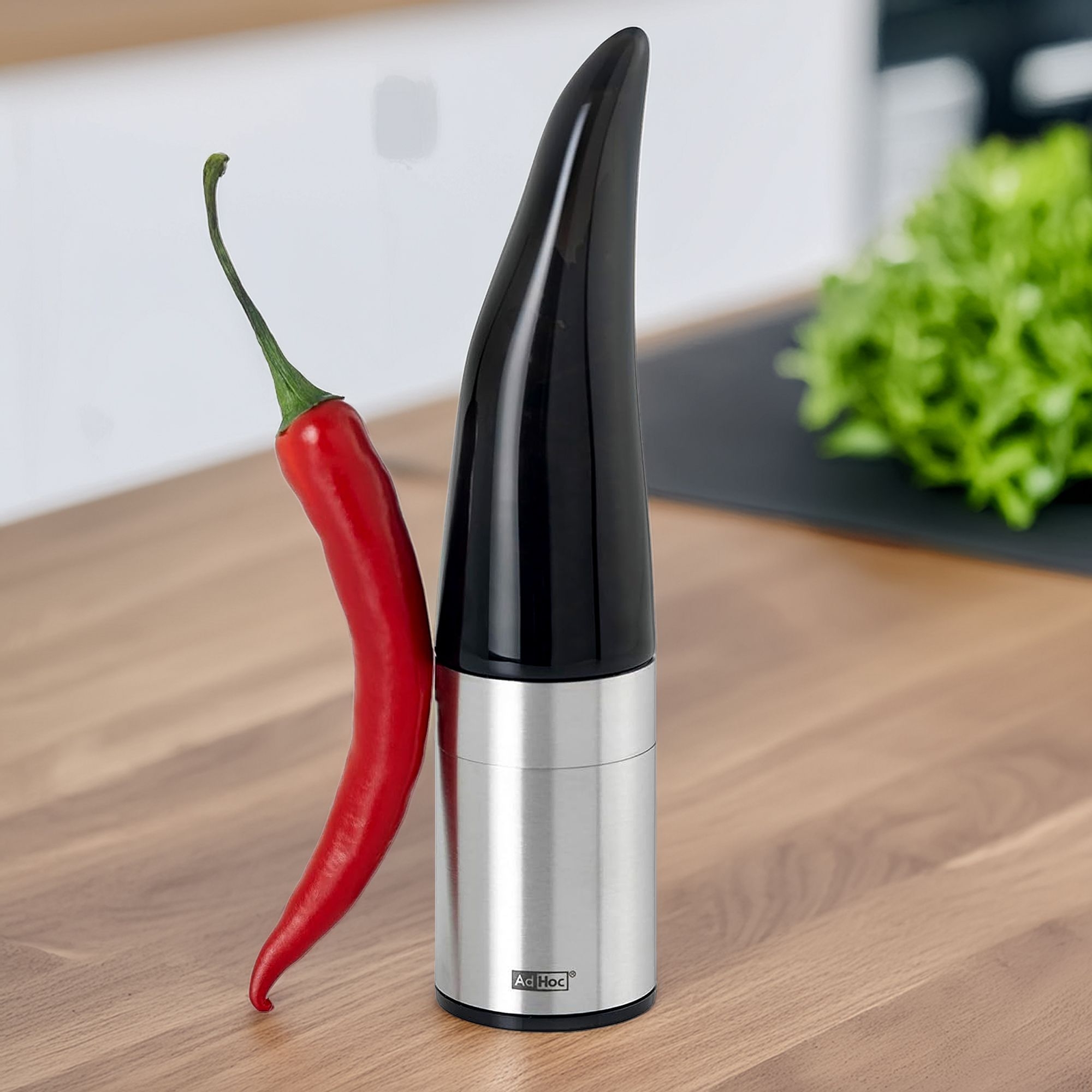 AdHoc Chilimühle PEPE BLACK für getrocknete Chilis