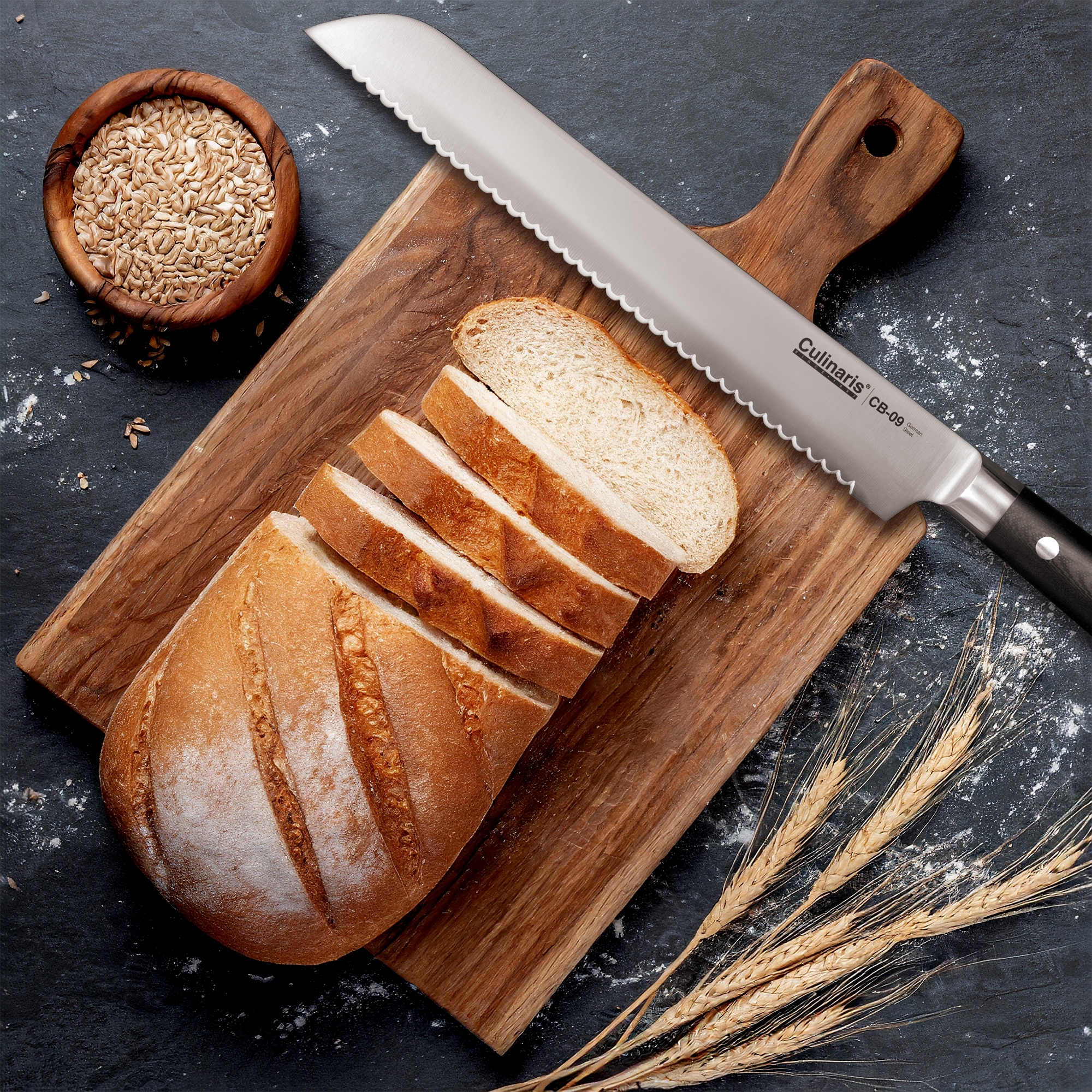Brotmesser - Black Serie - 25 cm - CB-09 | Culinaris Brotmesser - Black Serie - 25 cm - CB-09 | Culinaris