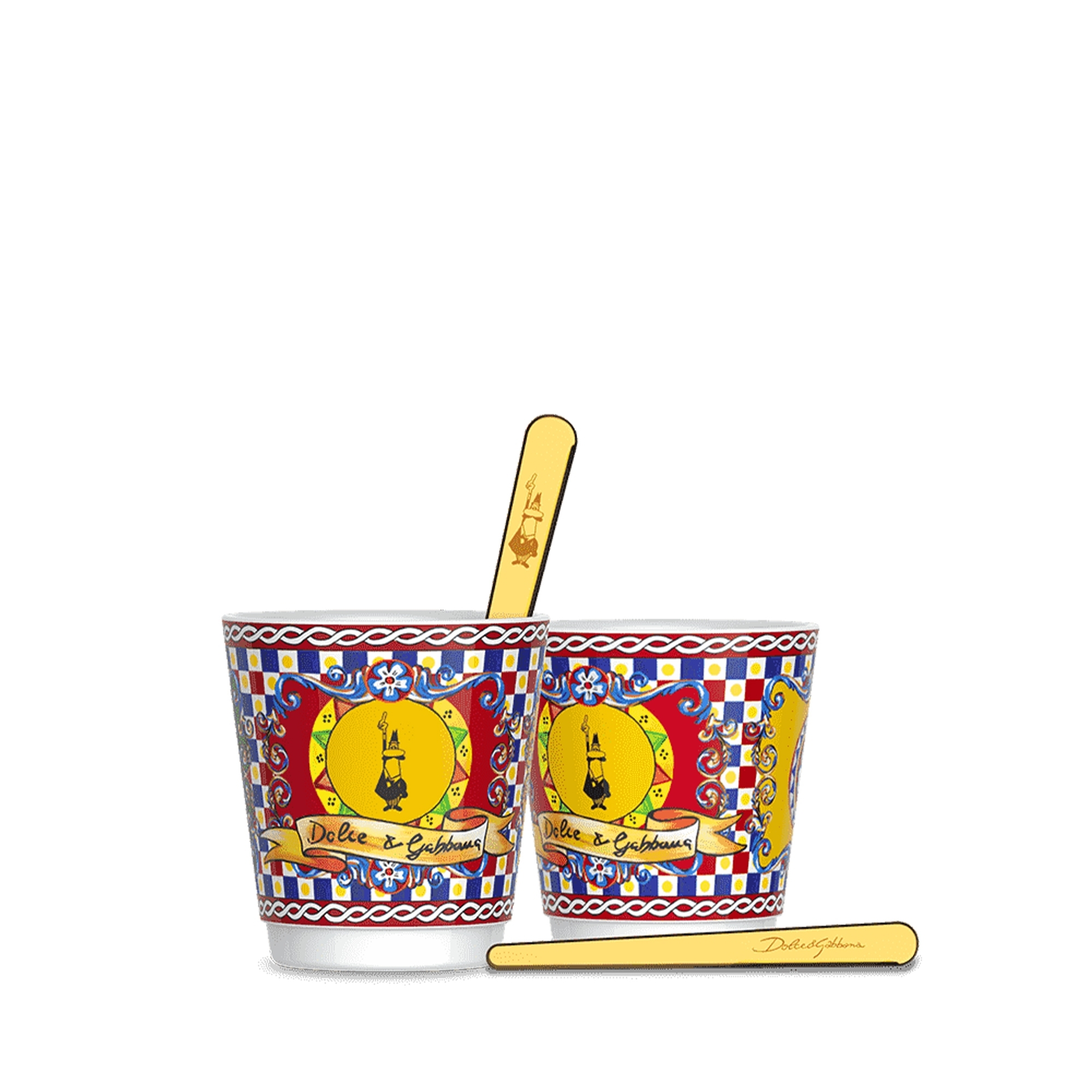 Bialetti - Espresso cup set 4 pieces, Dolce&Gabbana Carretto Siciliano
