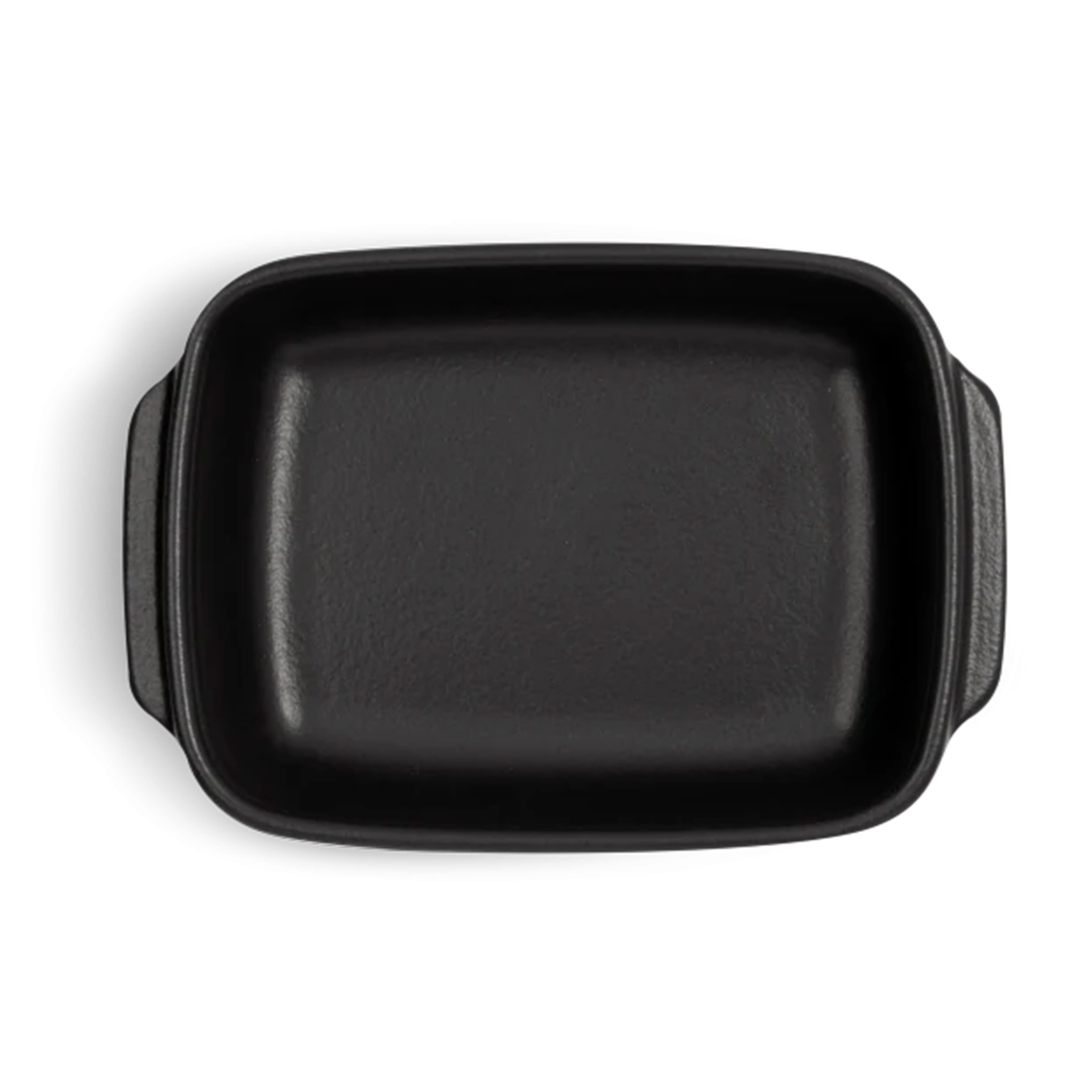 Emile Henry - SOLO Mini-Schale rechteckig 18 x 12 cm I 600 ml - Basalt