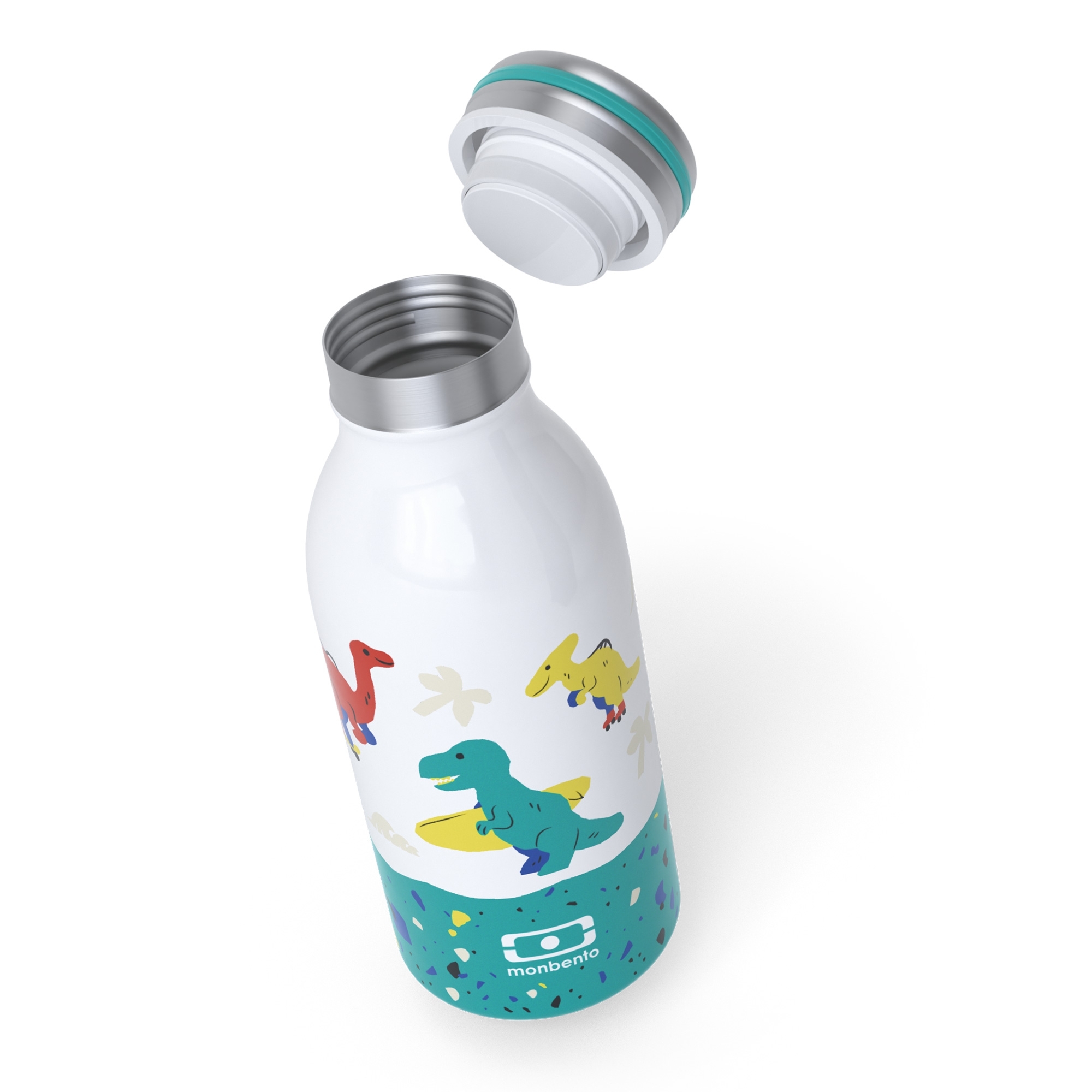 monbento - MB isotherme Trinkflasche Cooly blau Dino