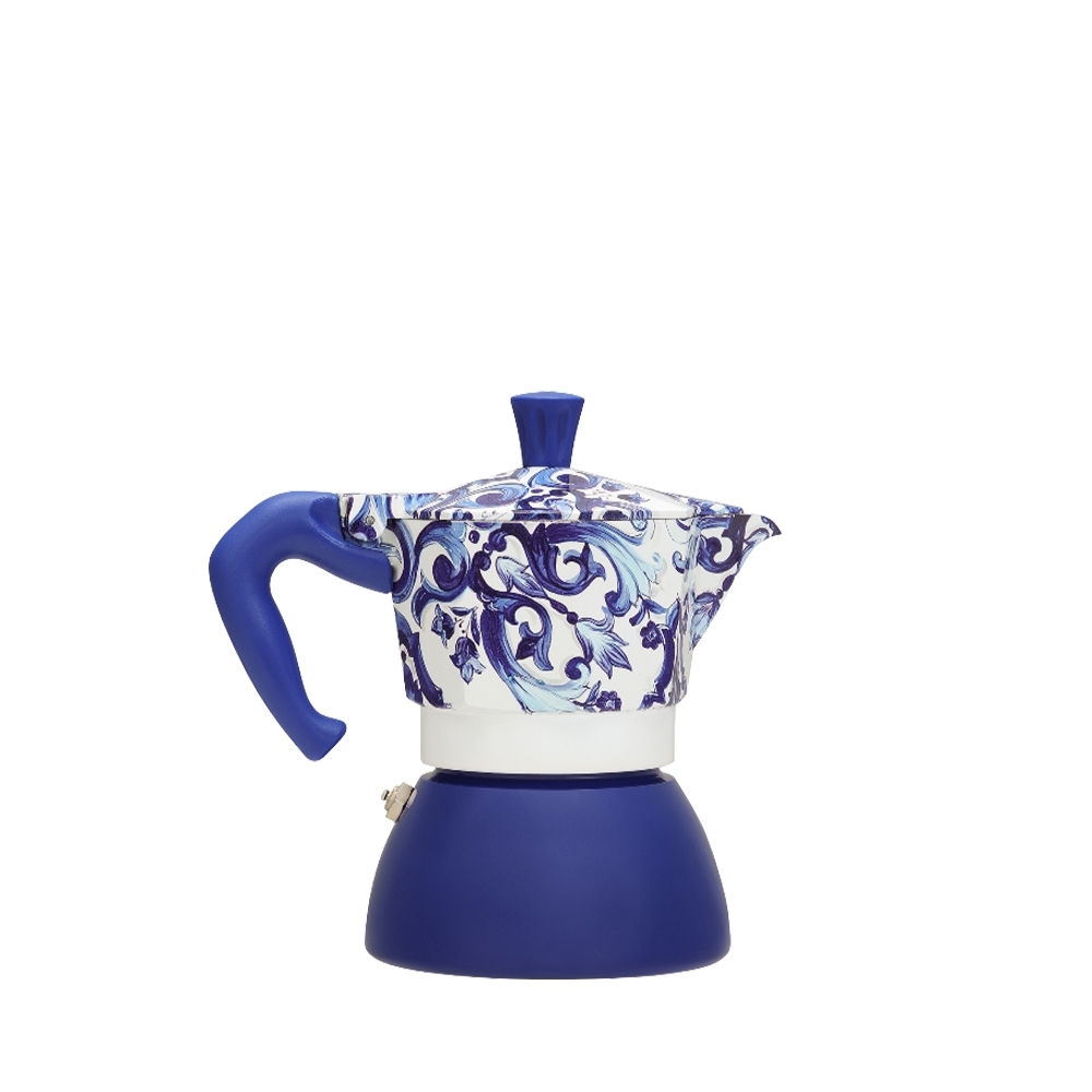 Bialetti - Moka Induktion 4 Tassen - Dolce & Gabbana Blu Mediterraneo