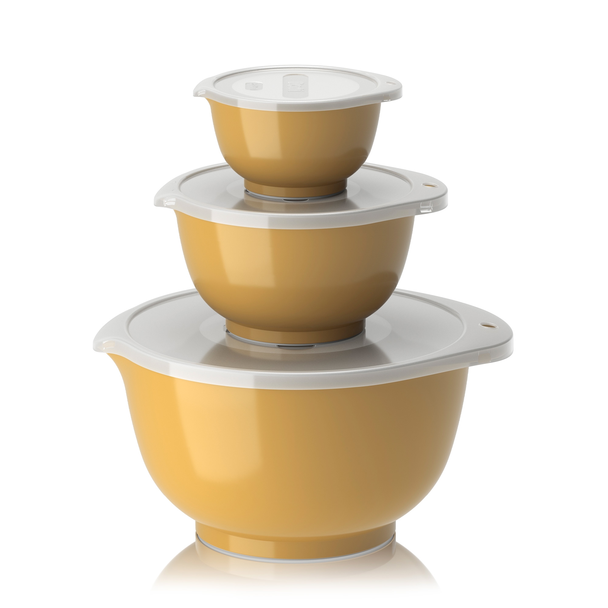 Rosti - Set NEW Margrethe 6-teilig (0,25 l + 0,75 + 3,0 l + passende Deckel) - Curry