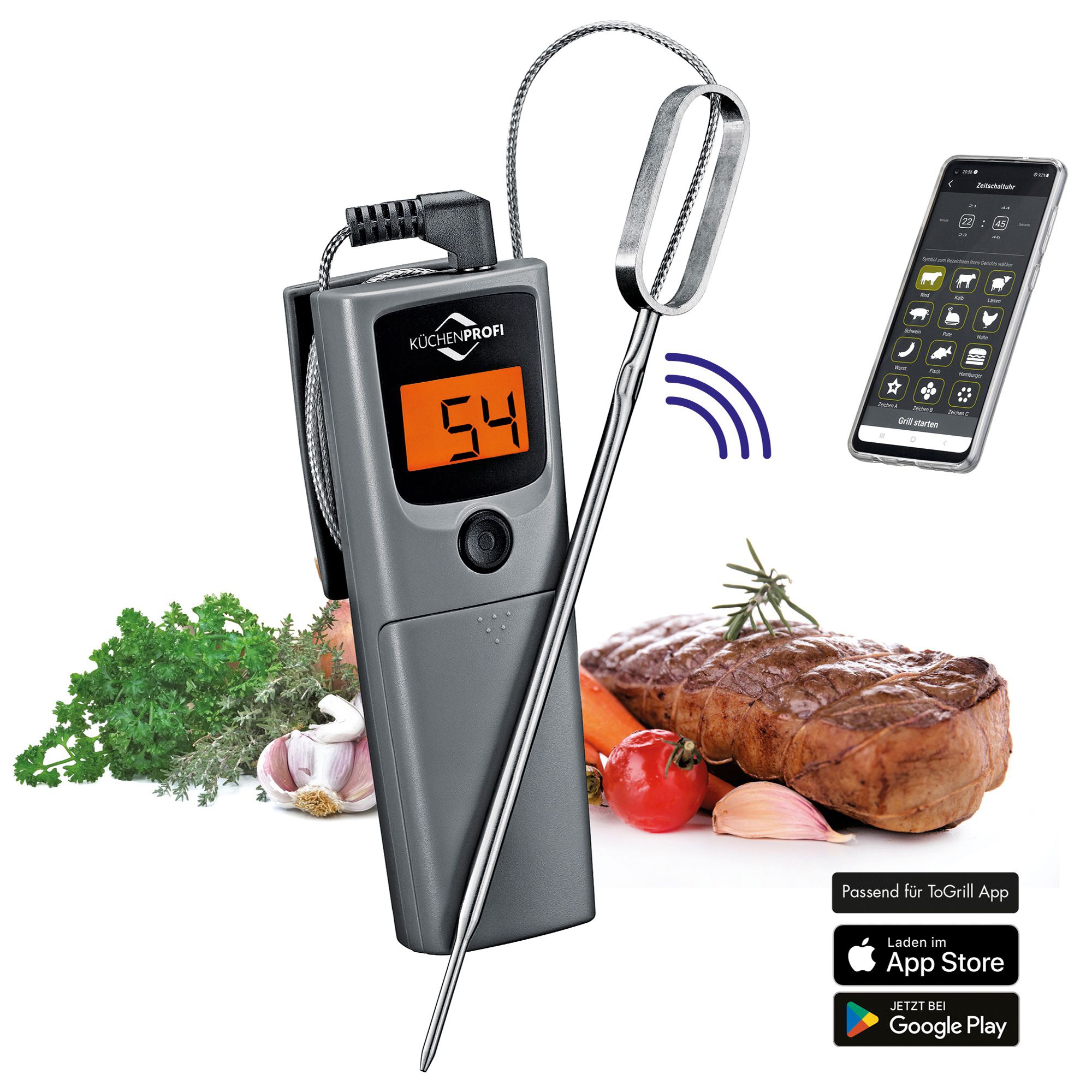 Küchenprofi - Braten und Grillthermometer - SMART