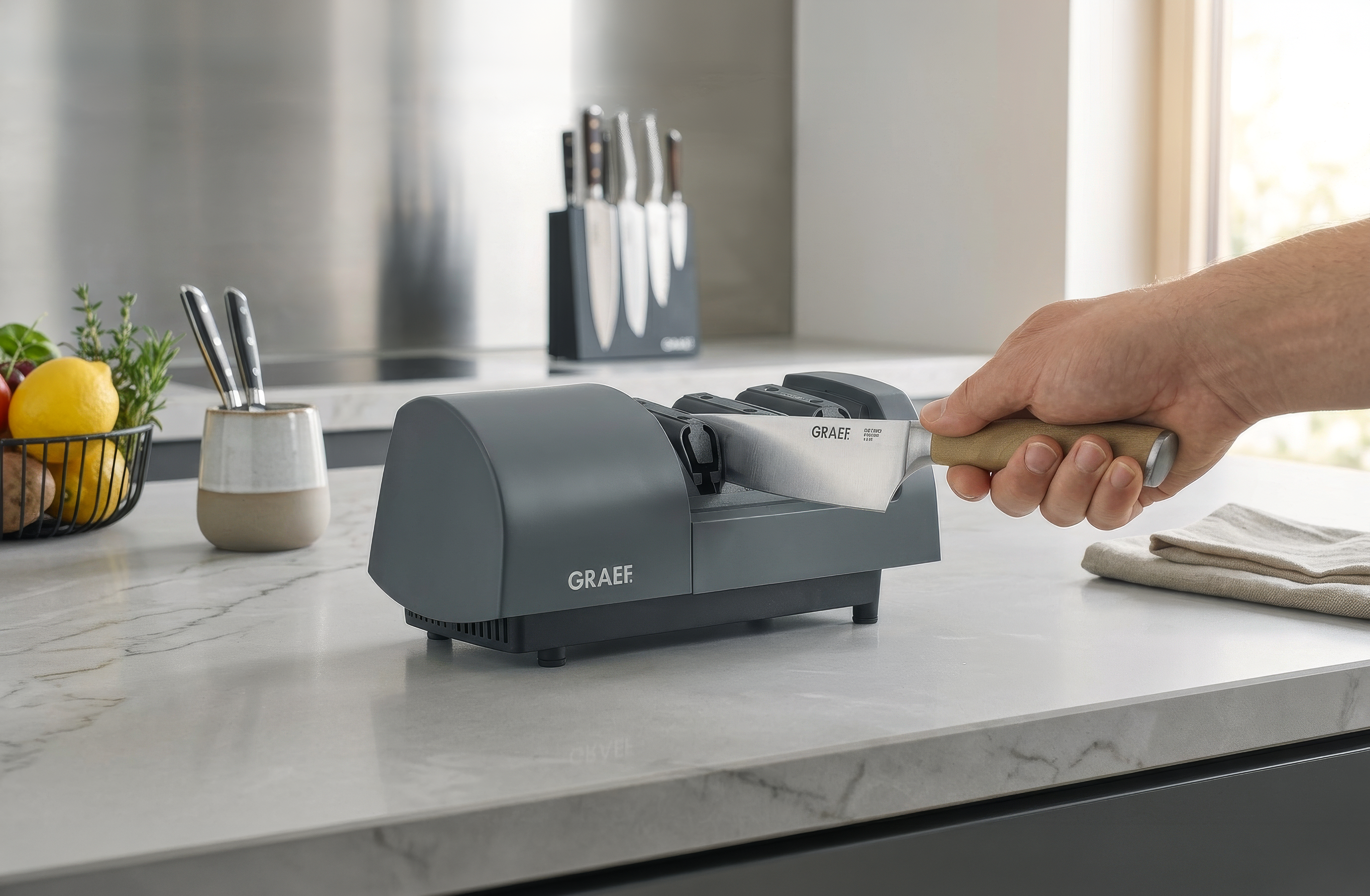 Graef - Messerschärfer SG530 - Ultrascharfe Klingen