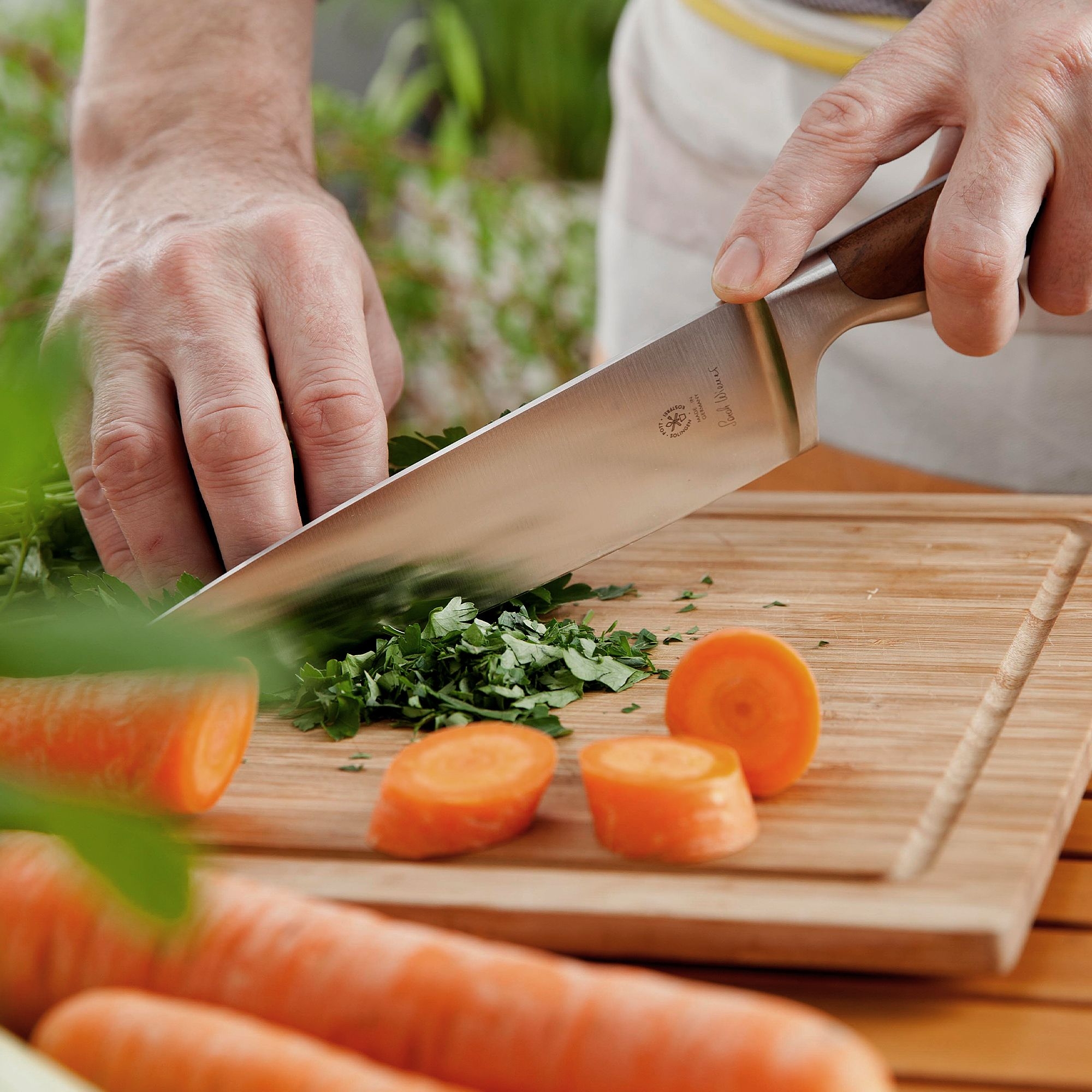 Pott - Sarah Wiener - Chef Knife 20 cm  - Walnut Wood Pott - Sarah Wiener - Chef Knife 20 cm  - Walnut Wood
