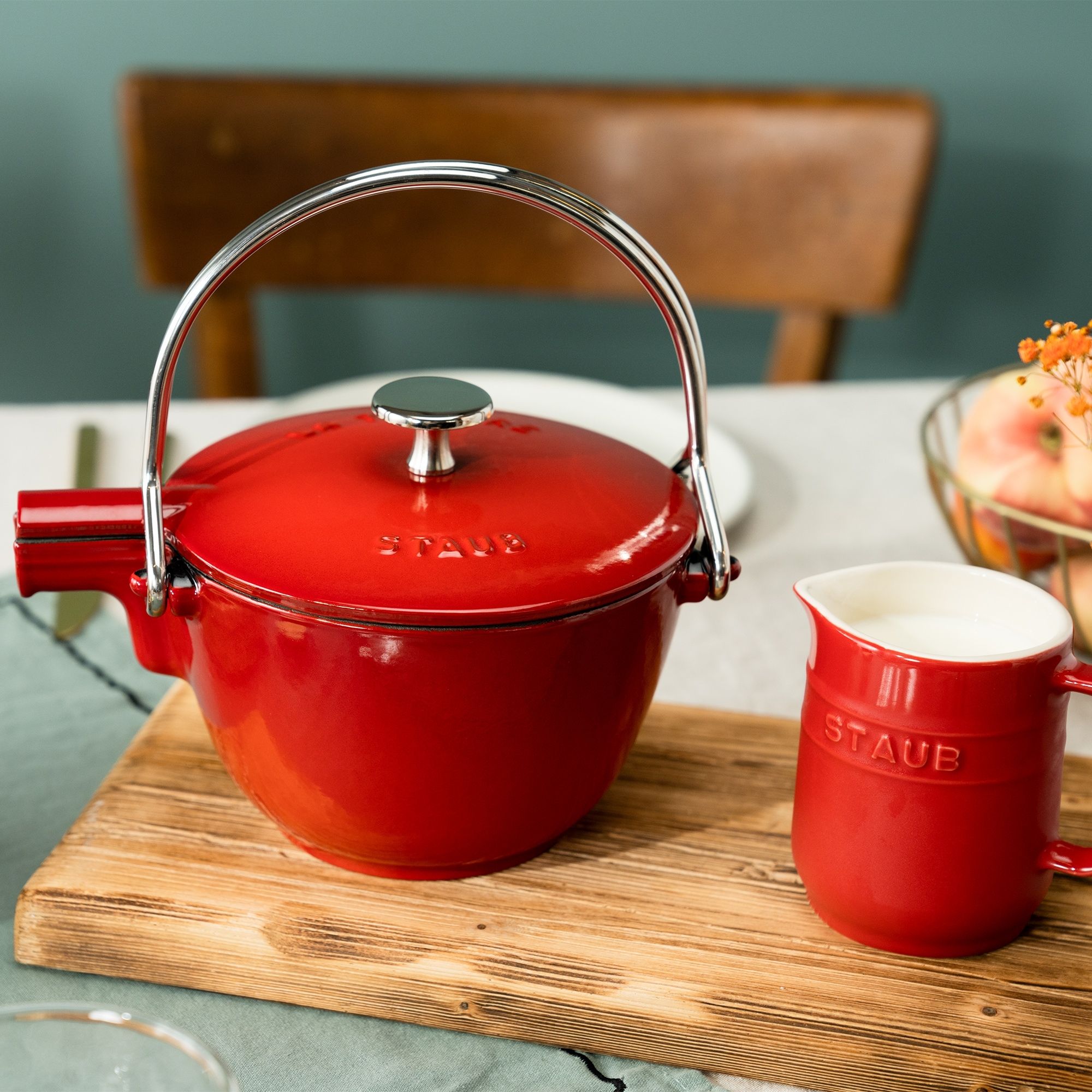 STAUB Mini Krug Ceramic kirschrot