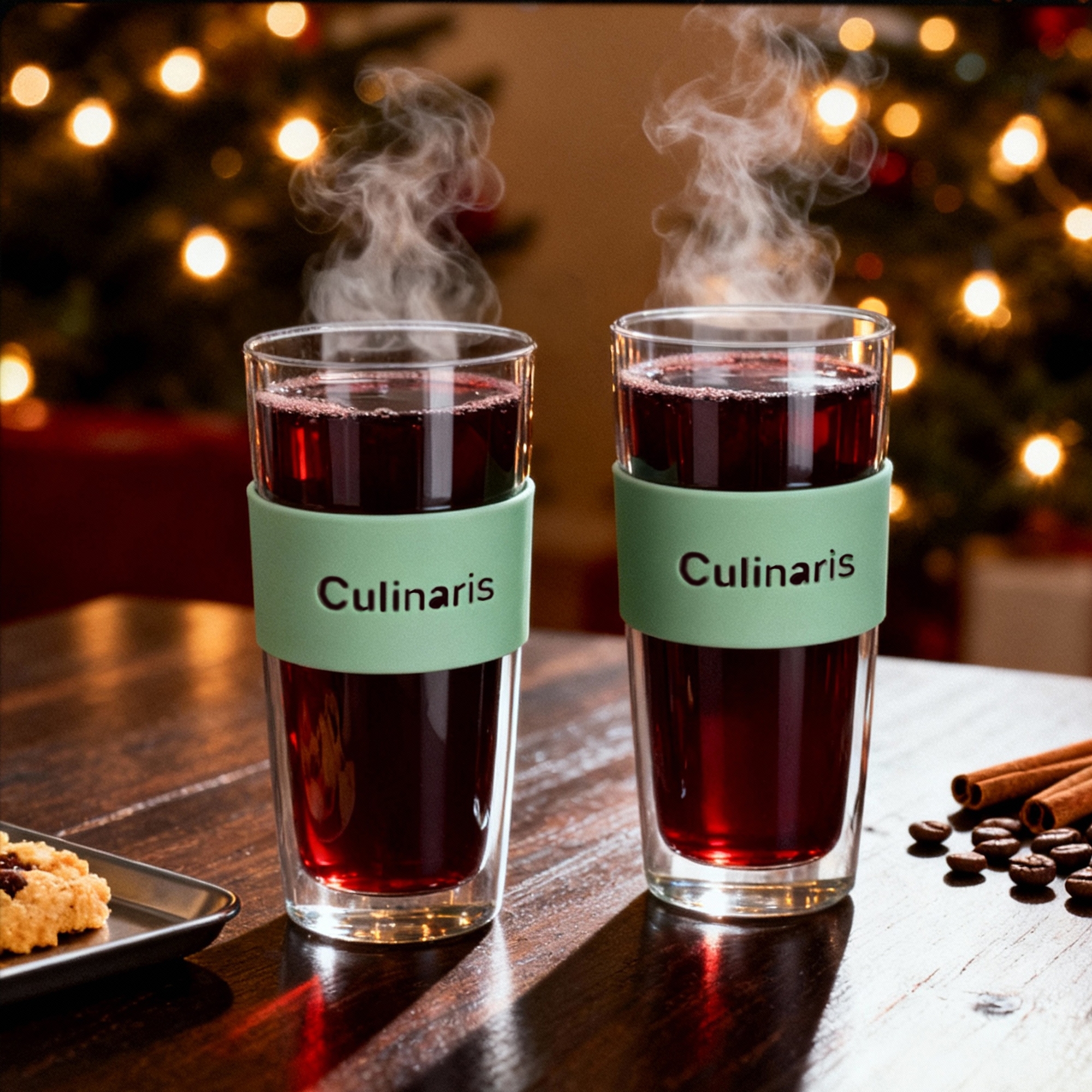 Doppelwandiges 2er Glasset - Portare - 420 ml - Becher - mint | Culinaris