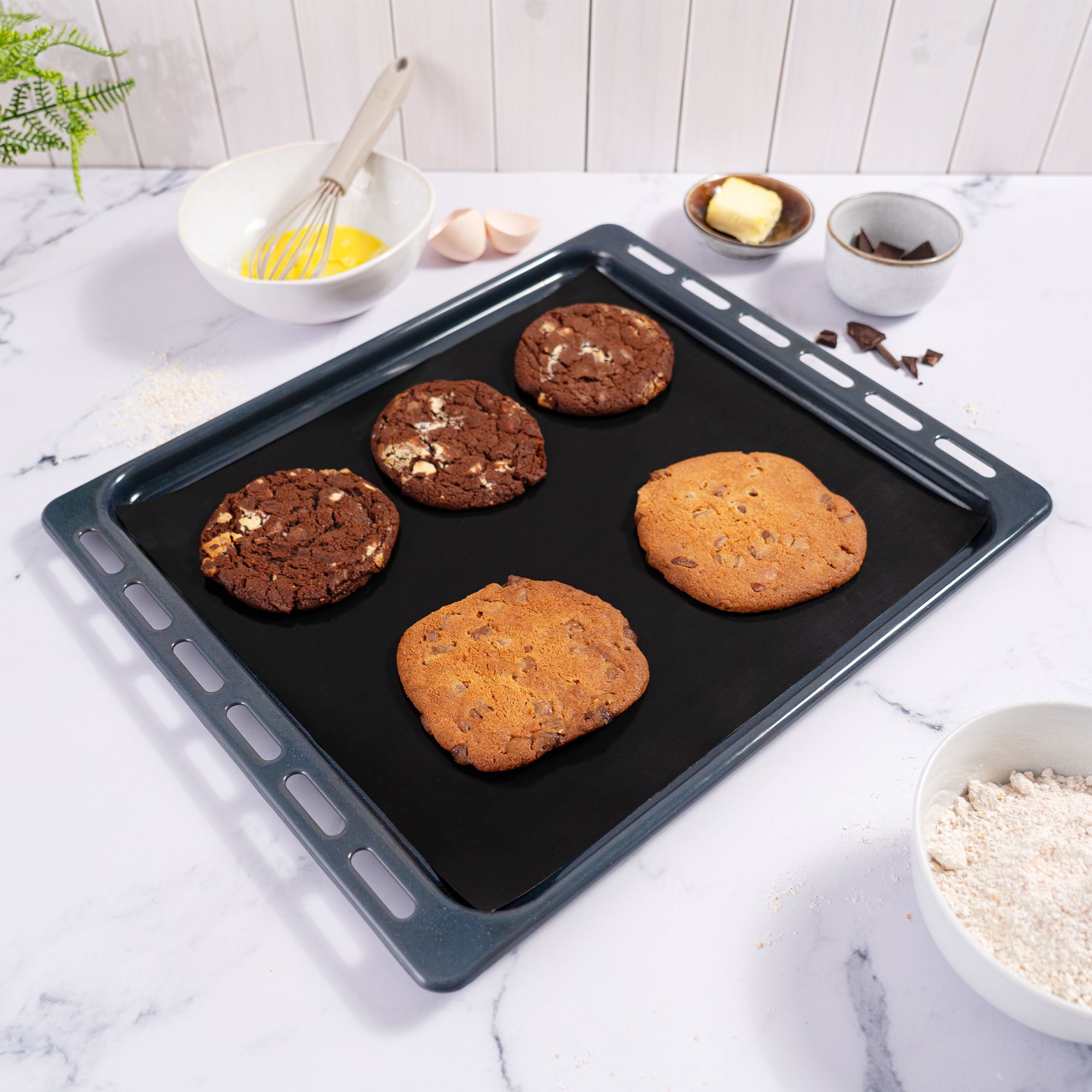 Kochblume - Permanent baking sheet Premium, set of 2, black