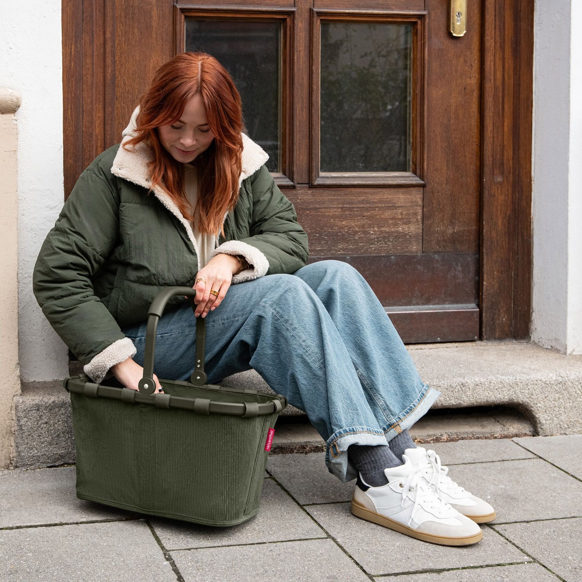 reisenthel - carrybag - cord dark matcha