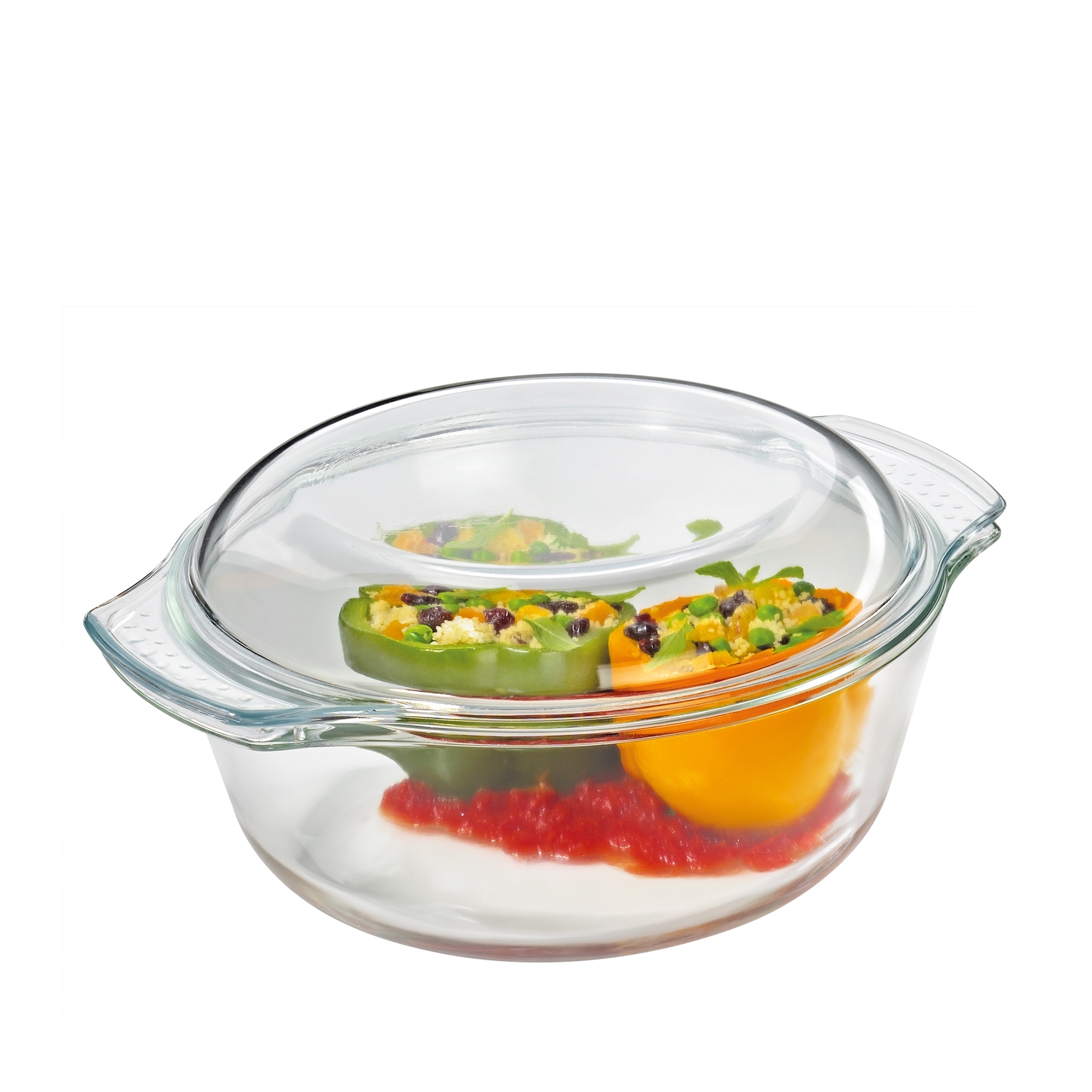 Round glass casserole dish ELSASS by Küchenprofi with lid