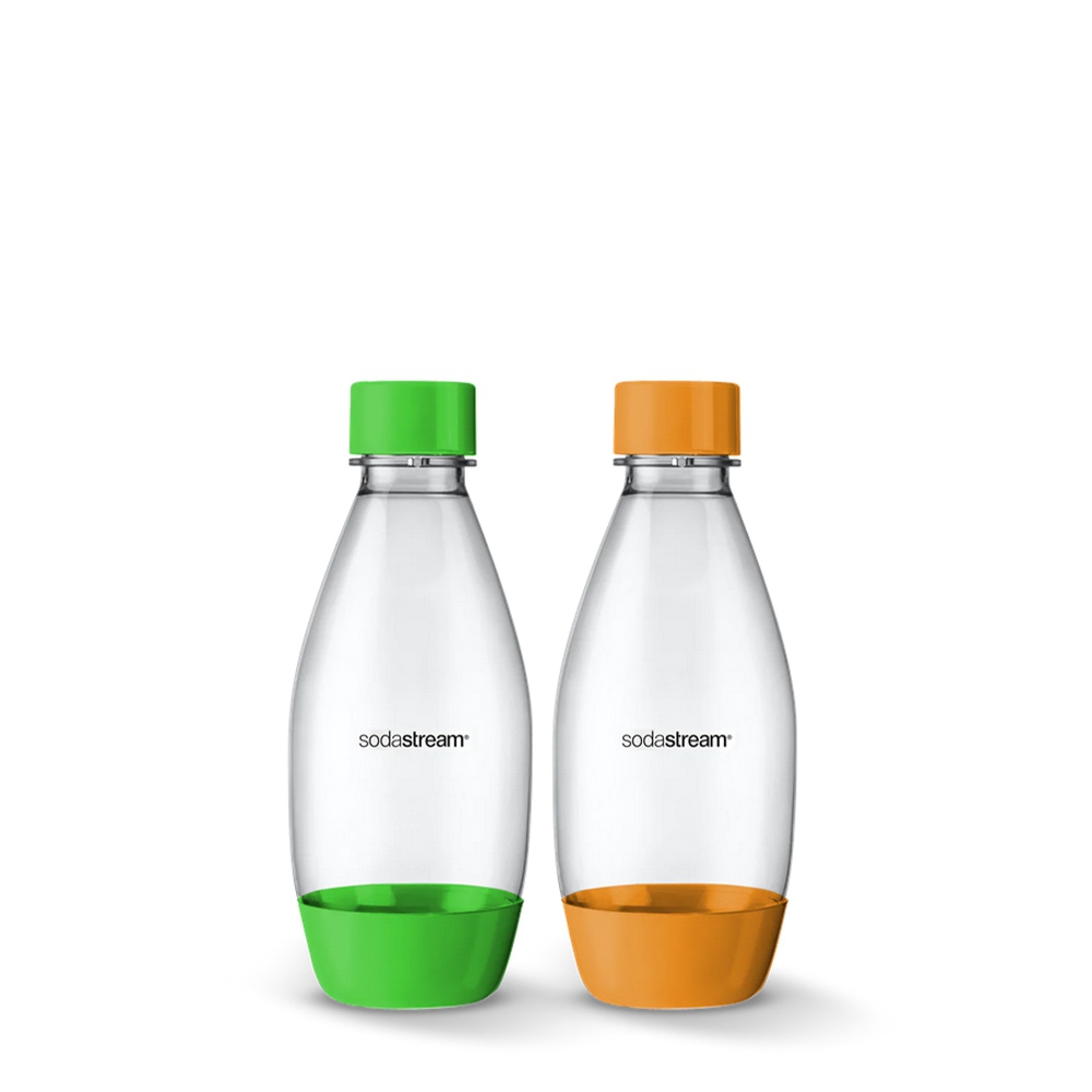 SODASTREAM - Ersatzflaschen Fuse 0,5L, grün+orange 2er-Set