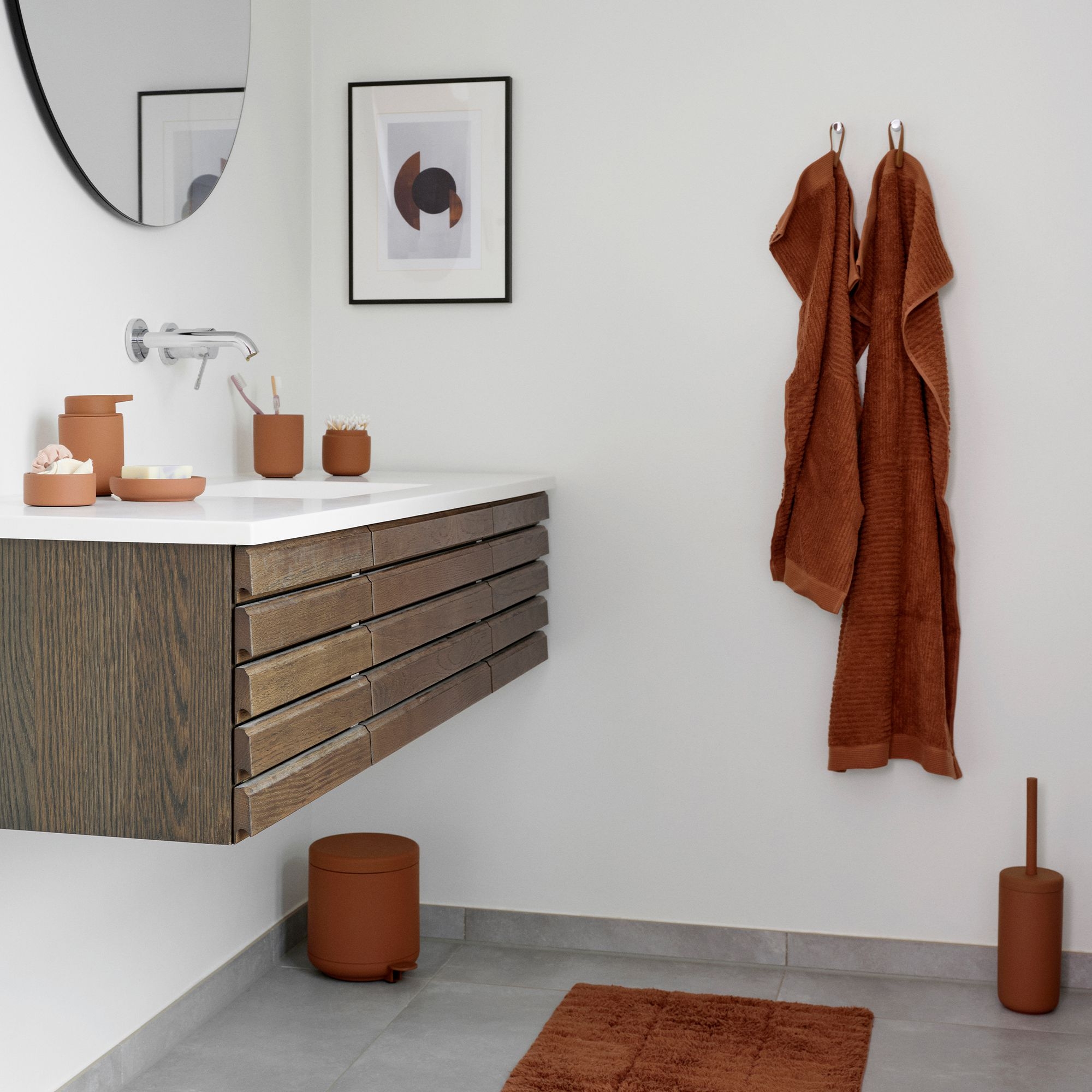 Zone - Ume Toilettenbürste - Terracotta