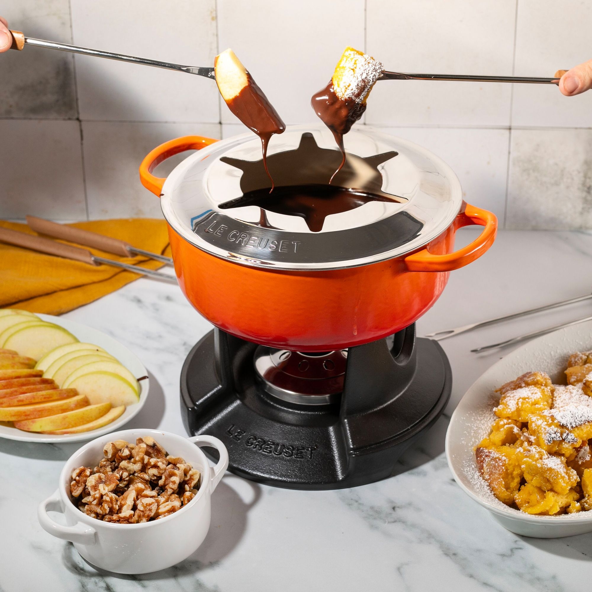 Le Creuset - Signature Fondue-Set aus Gusseisen