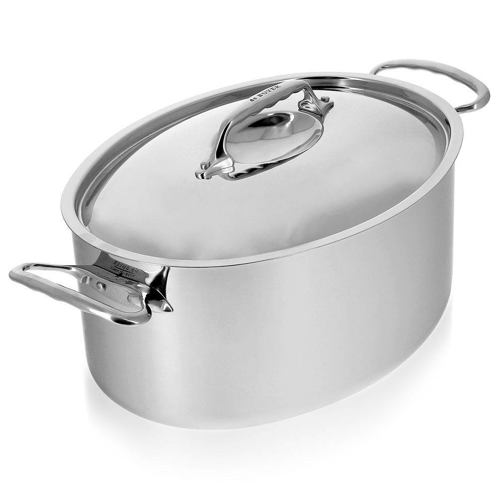 de Buyer - AFFINITY / INOCUIVRE oval stainless steel lid