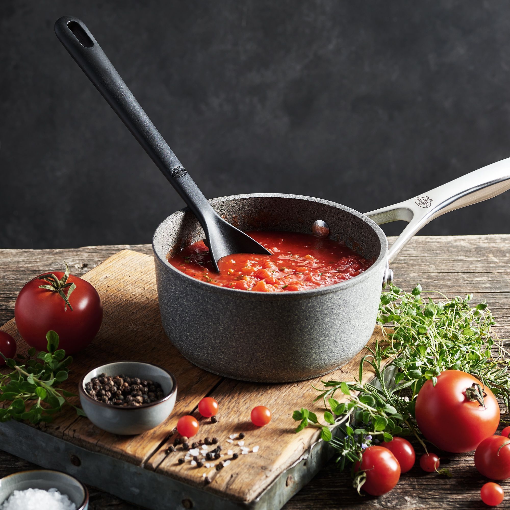 BALLARINI - Sauce pan | Salina | 16 cm | Granitium Ti-X BALLARINI - Sauce pan | Salina | 16 cm | Granitium Ti-X