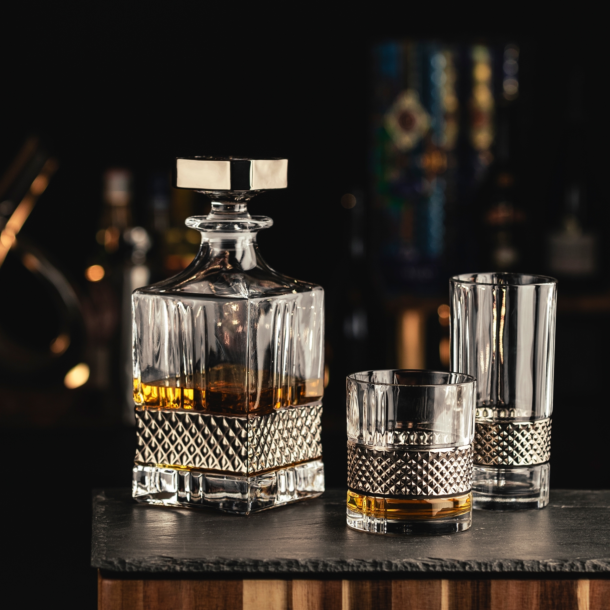 Eisch - Whisky Tumbler GLEN, 2er-Set, platin