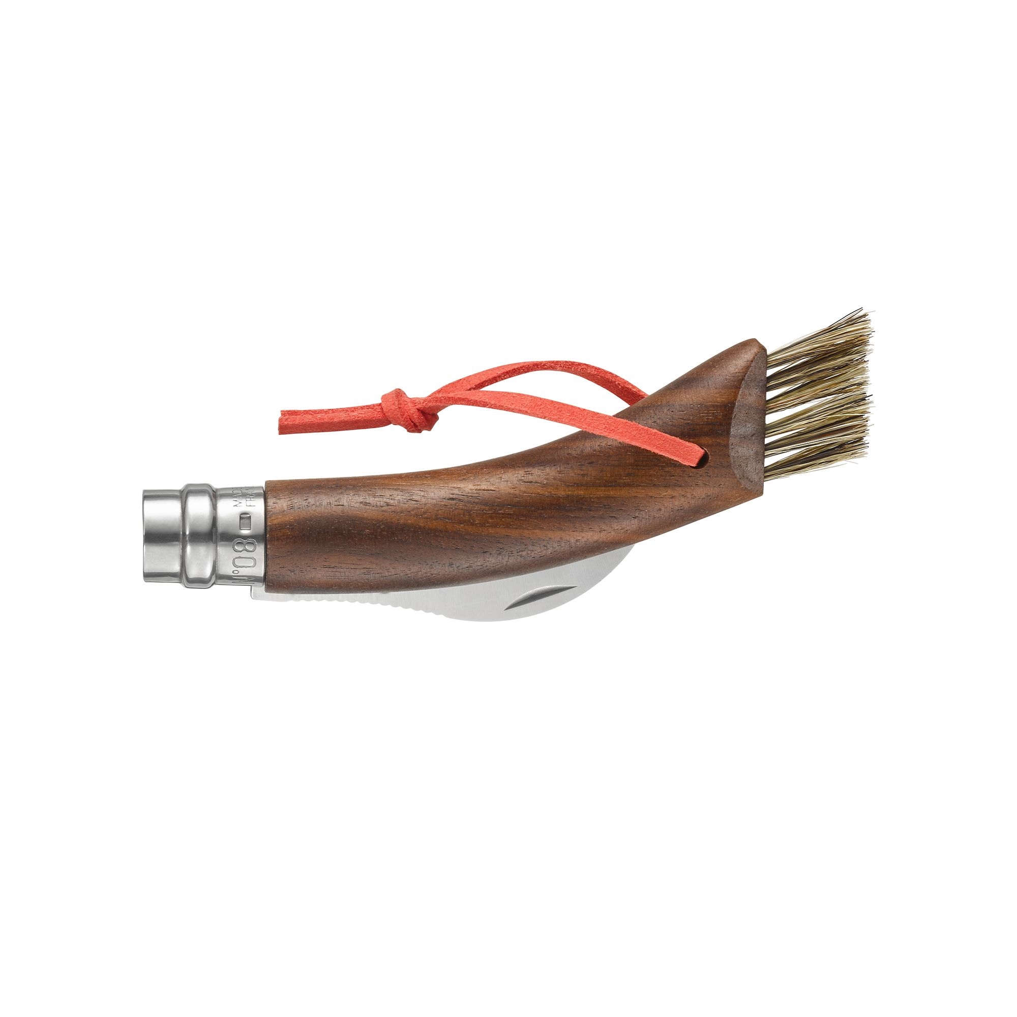 Opinel - Pilzmesser mit Bürste No 08 - 20 cm - Walnuss