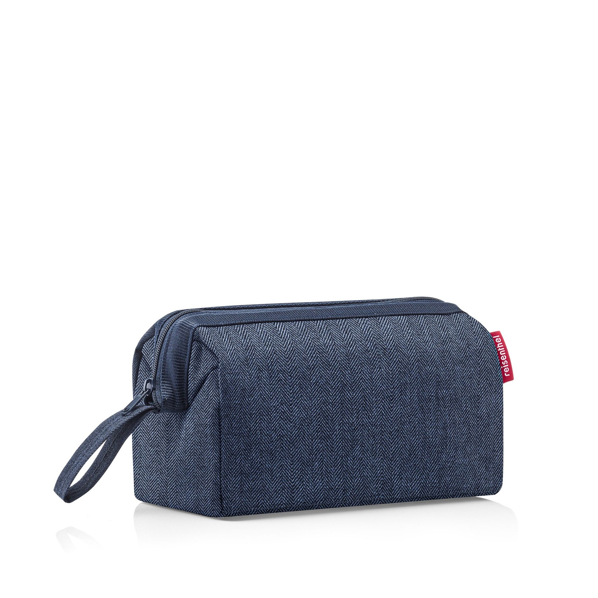 reisenthel - travelcosmetic - herringbone dark blue