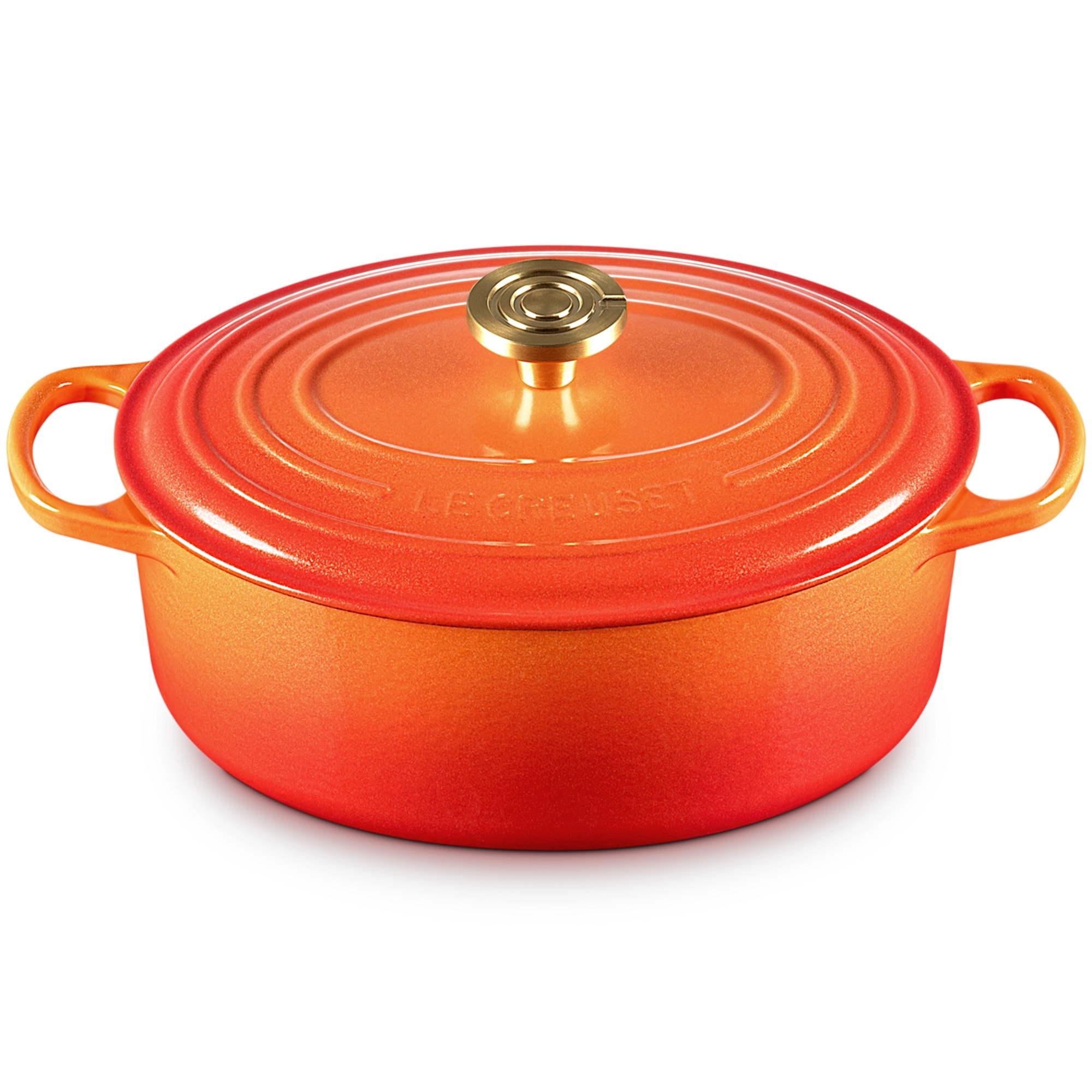 Le Creuset - Signature roasting pan oval 29 cm - FLAMME DORÉE Le Creuset - Signature roasting pan oval 29 cm - FLAMME DORÉE