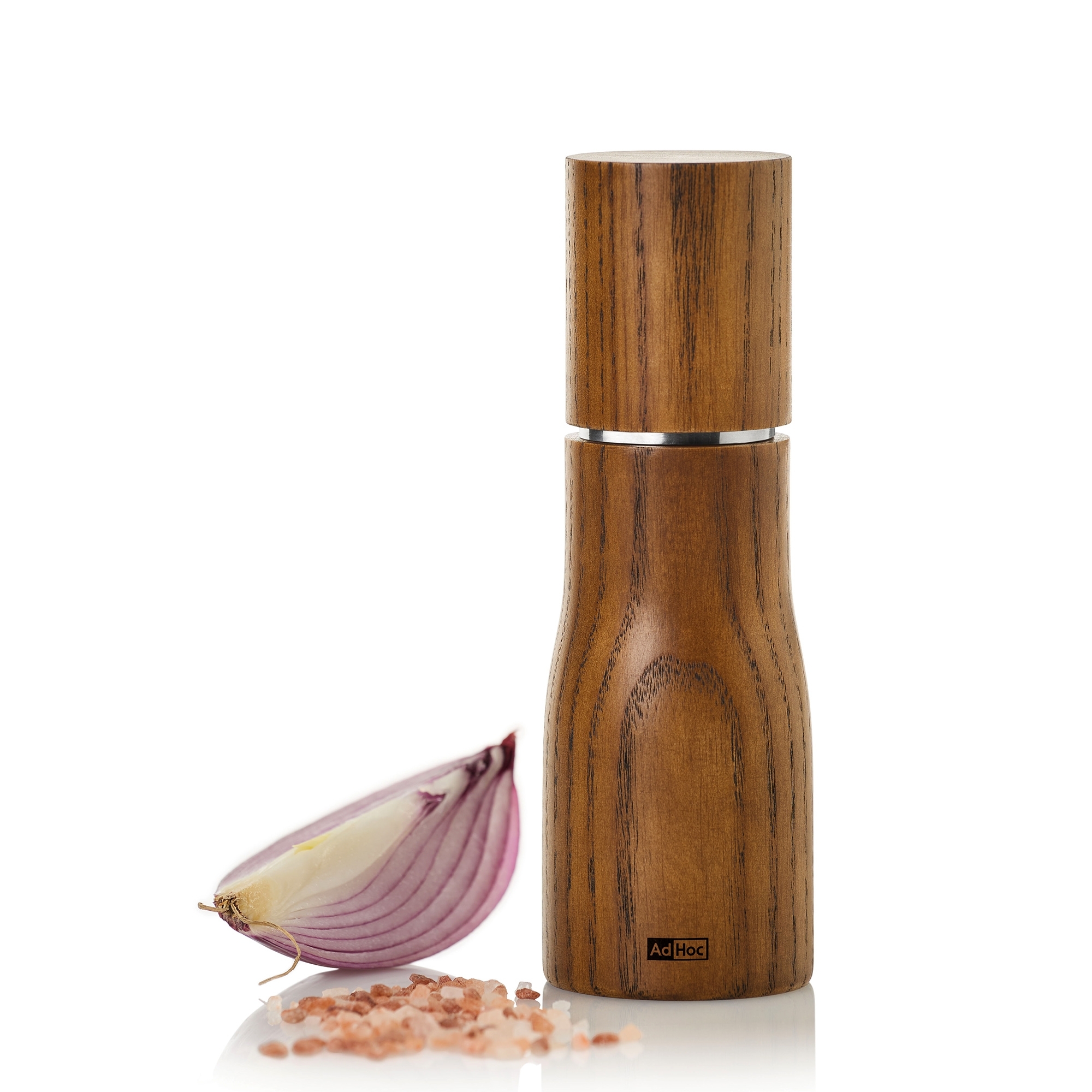 AdHoc - Levo Pepper or Salt Mill - 15 cm | Ash Wood Brown