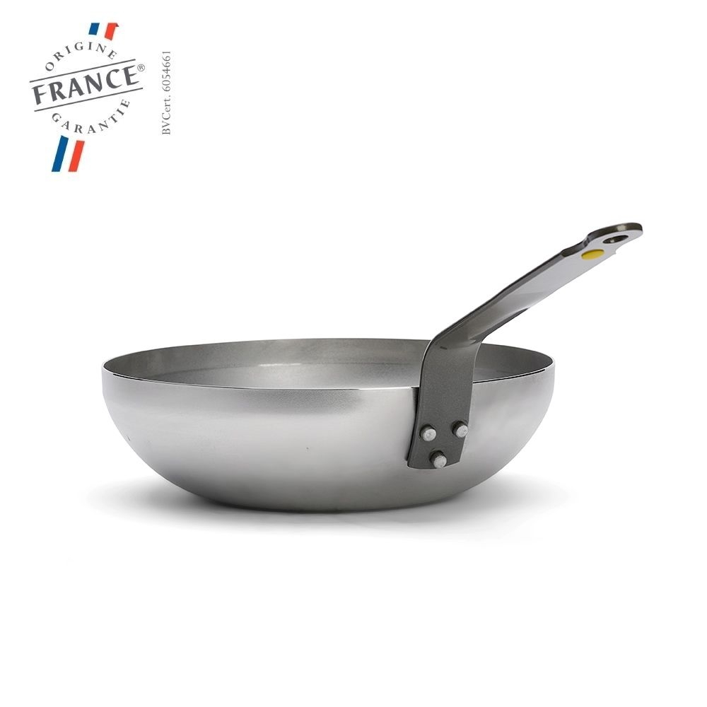 de Buyer - Mineral B - Curved steel wok with handle - 28 cm de Buyer - Mineral B - Curved steel wok with handle - 28 cm