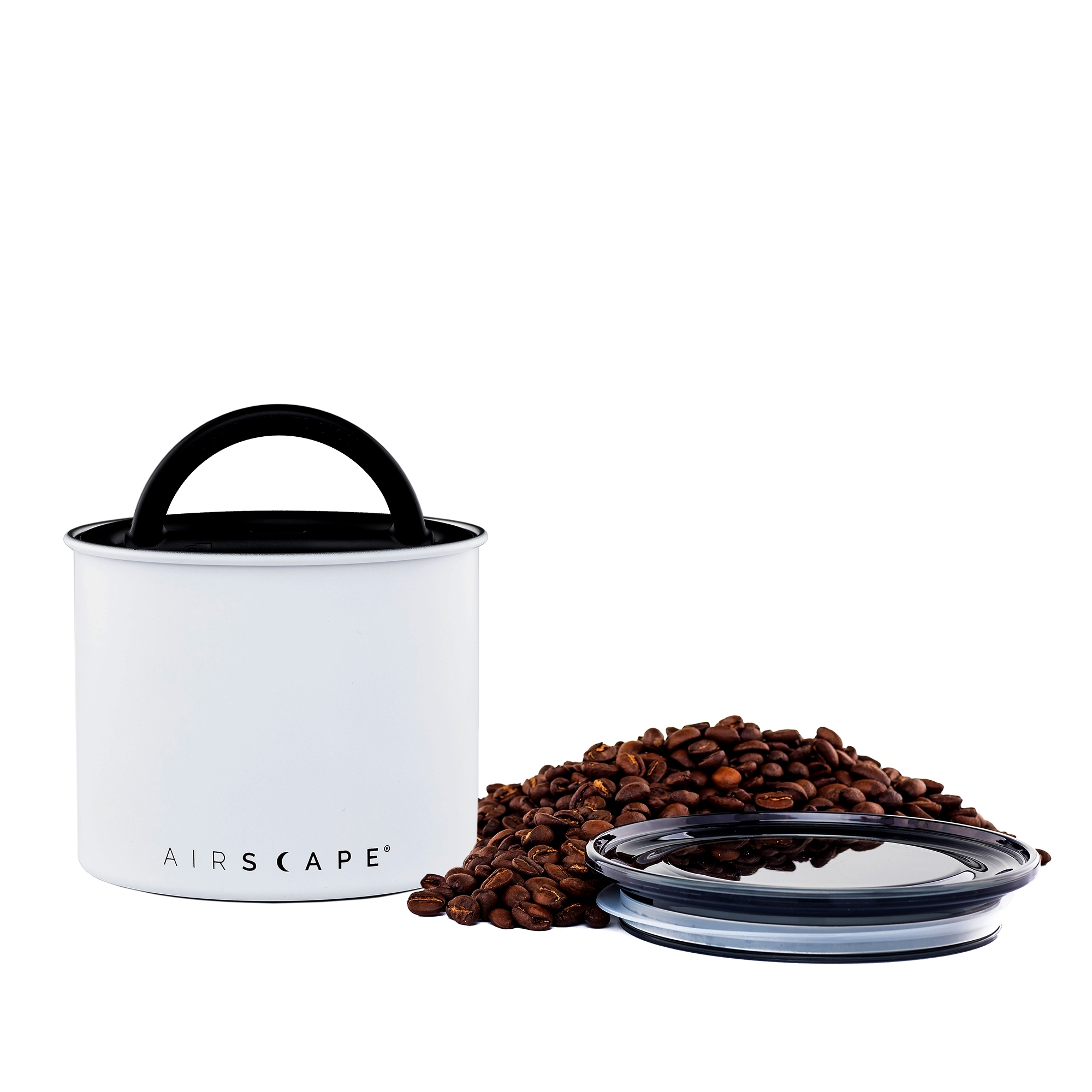 Airscape® – Stainless Steel Aroma Container, small, matte white