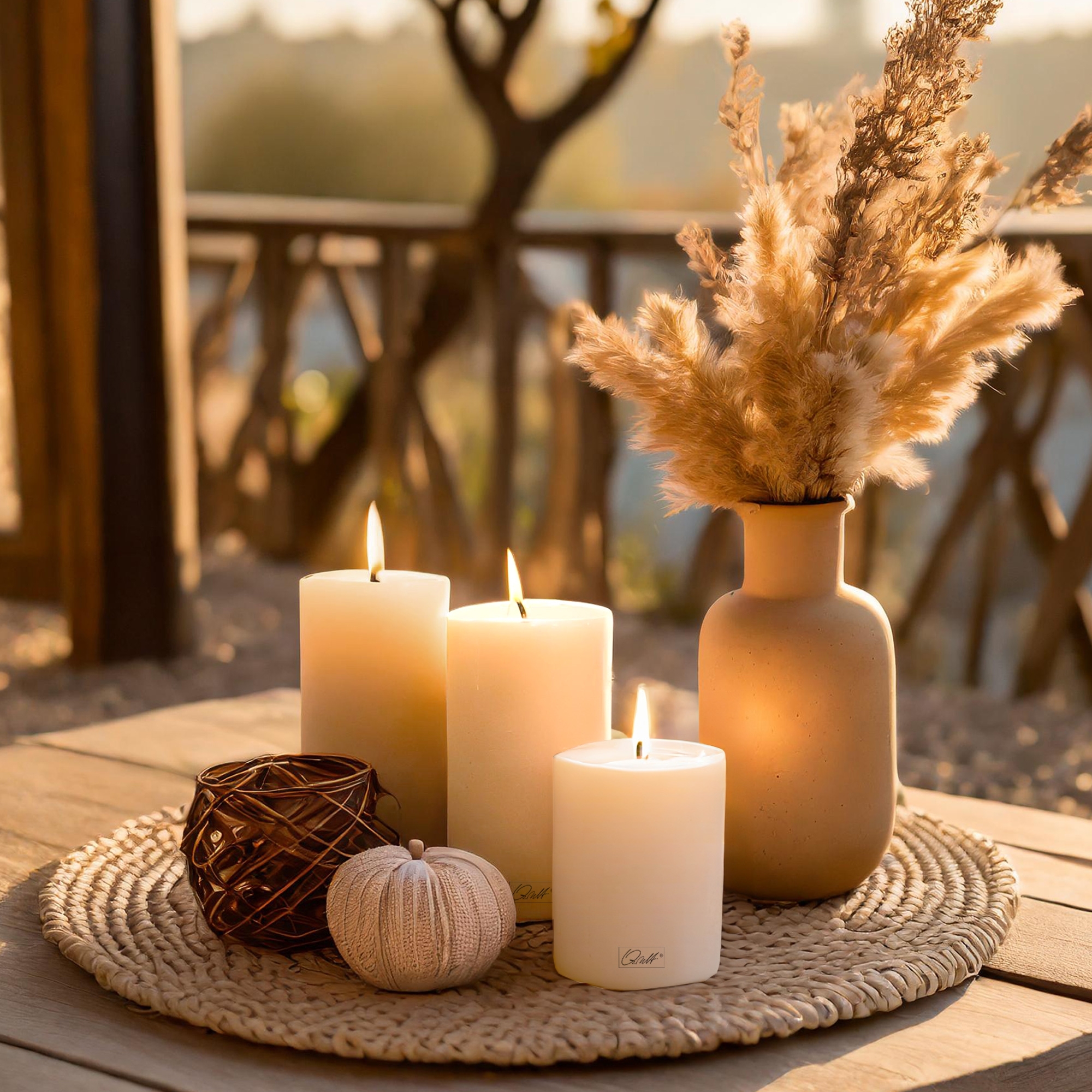 Qult Farluce Trend - Tealight Candle Holder Ø 12 cm; H 35 cm