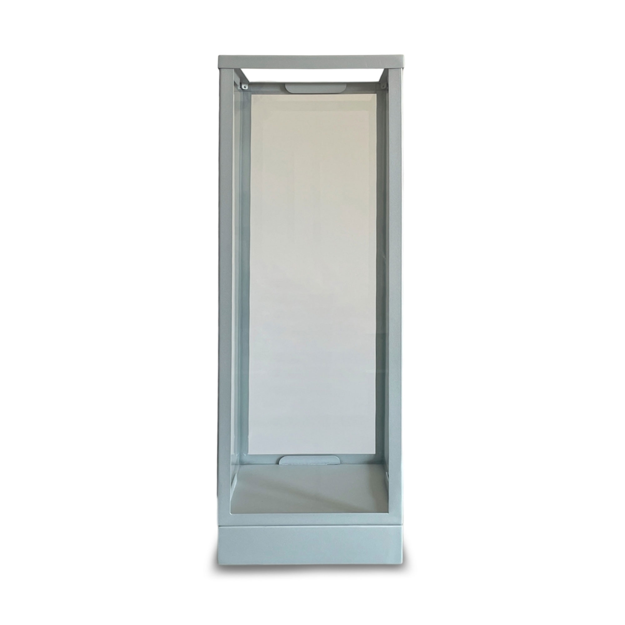 Qult Farluce Quinta Laterne - hoch, 20 x 20 x 60 cm - Silbergrau
