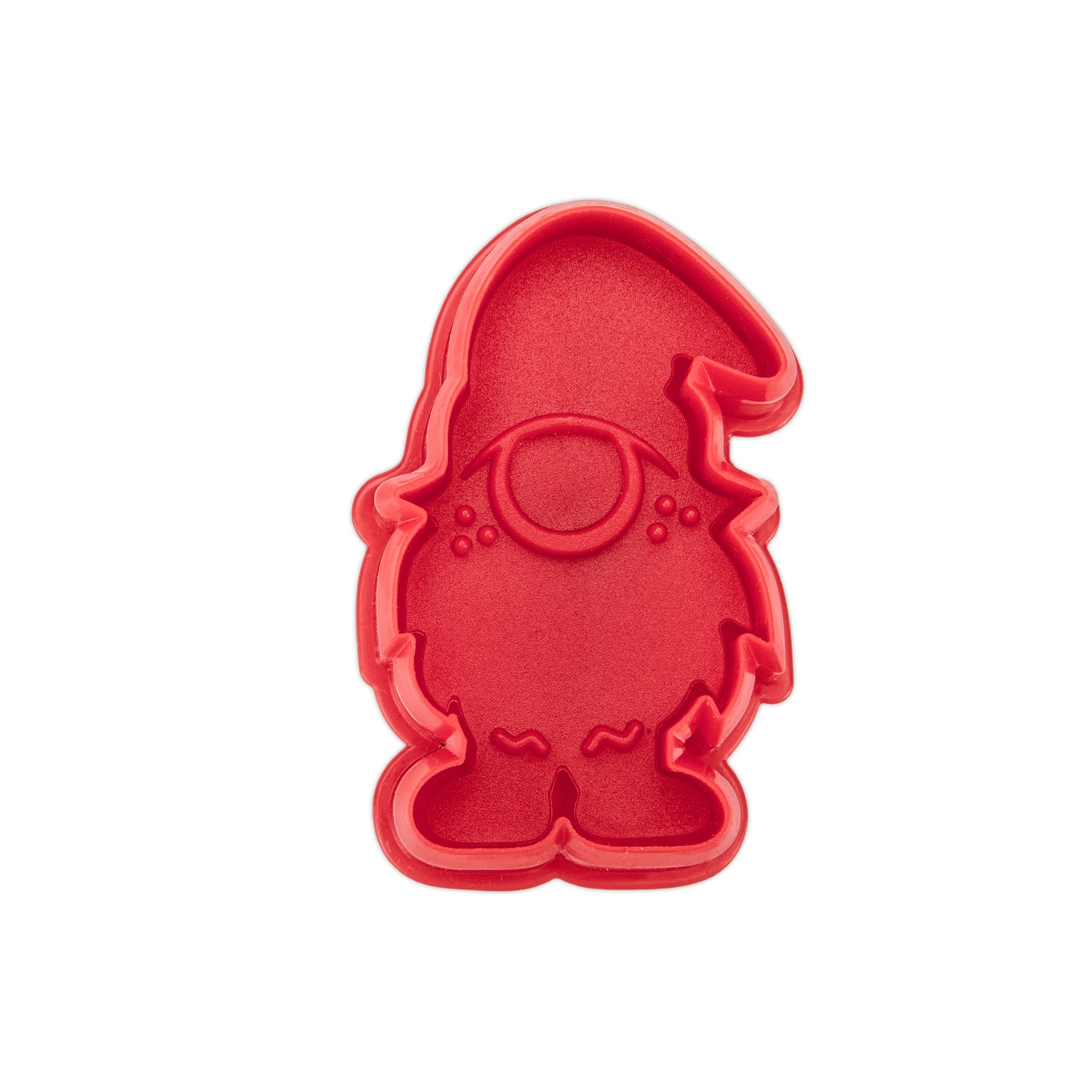 Städter - Embossing cookie cutter elf - 6 cm - red