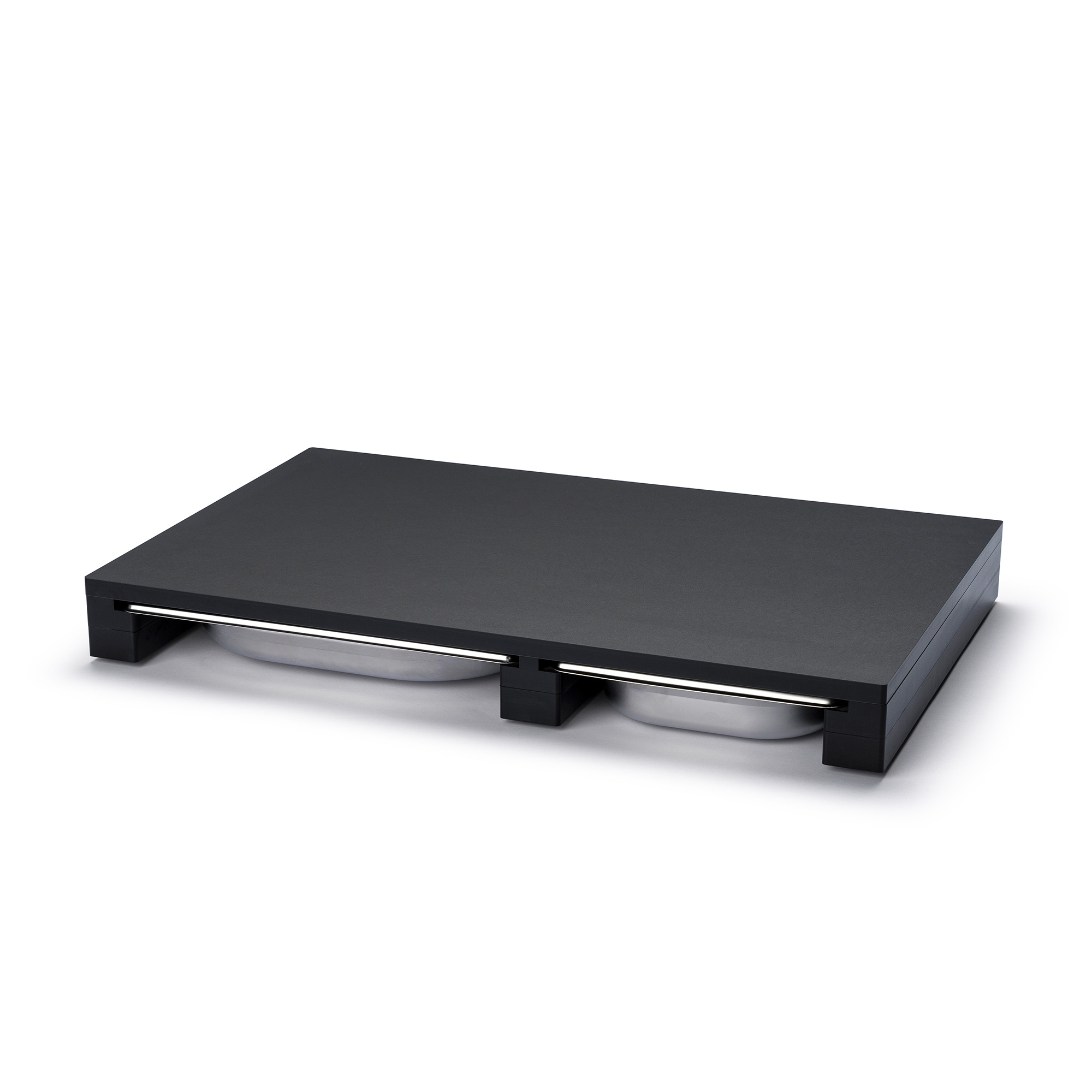 Continenta - DURACORE chopping board with stainless steel drawer 49.5 x 32.6 x 5 cm