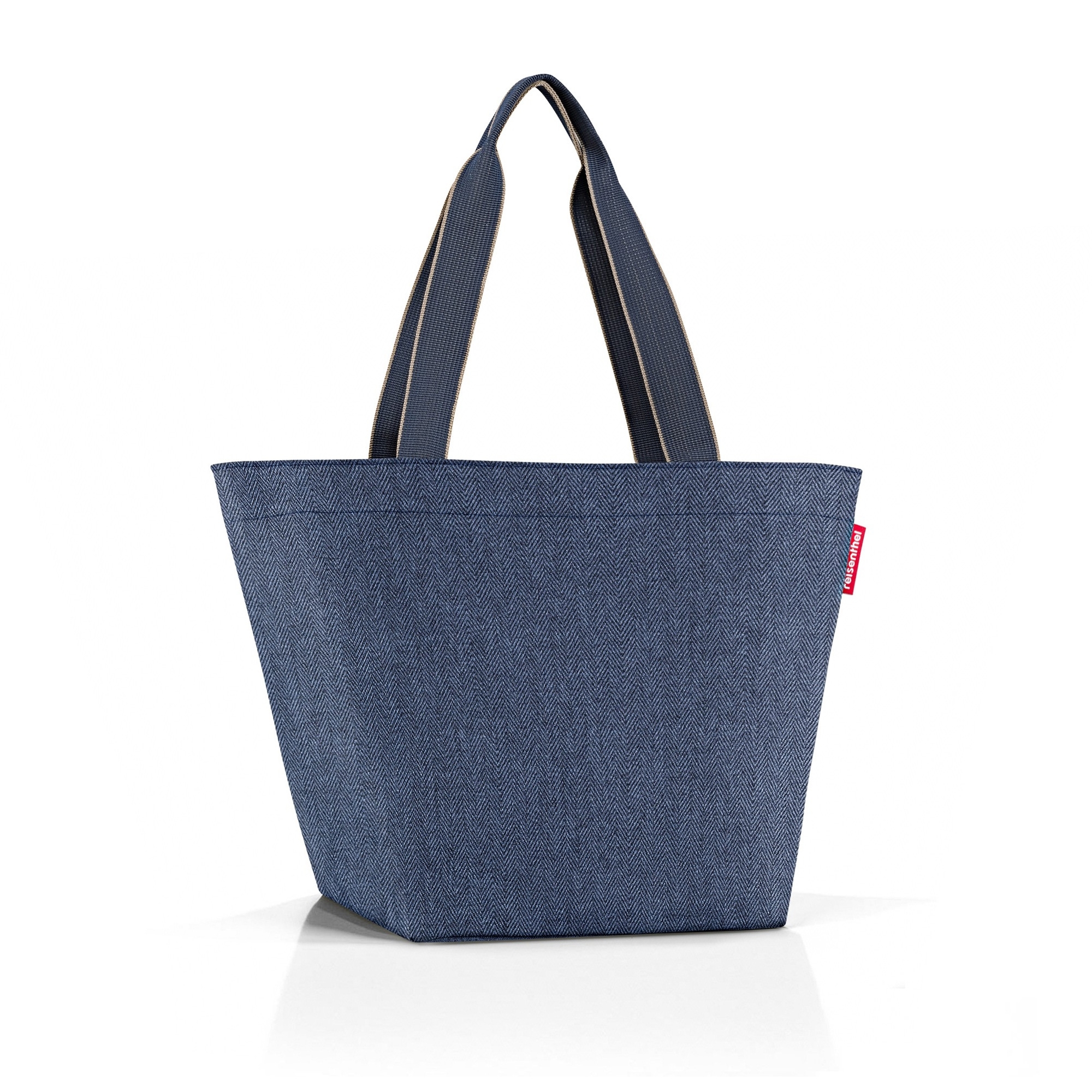 reisenthel - shopper M - herringbone dark blue
