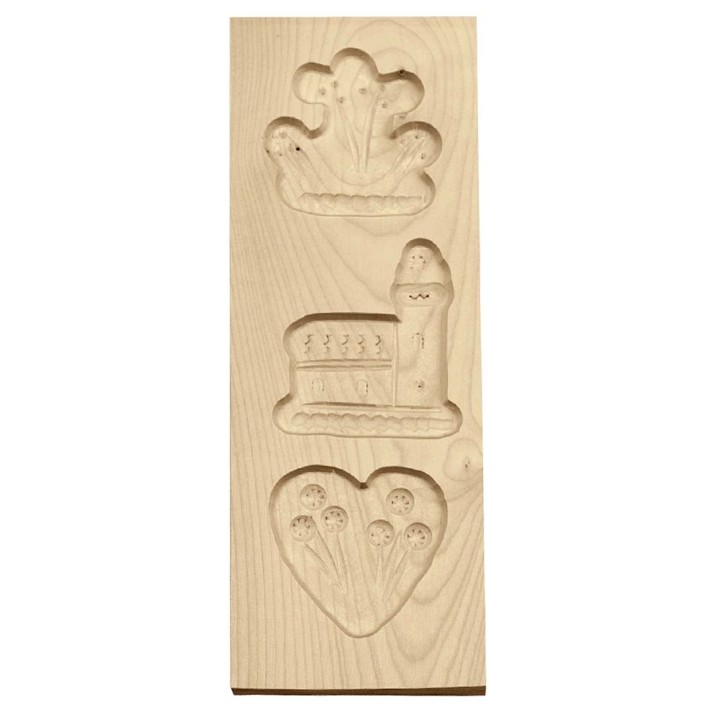 Städter - Wooden mould 3 shapes 9 x 25 cm