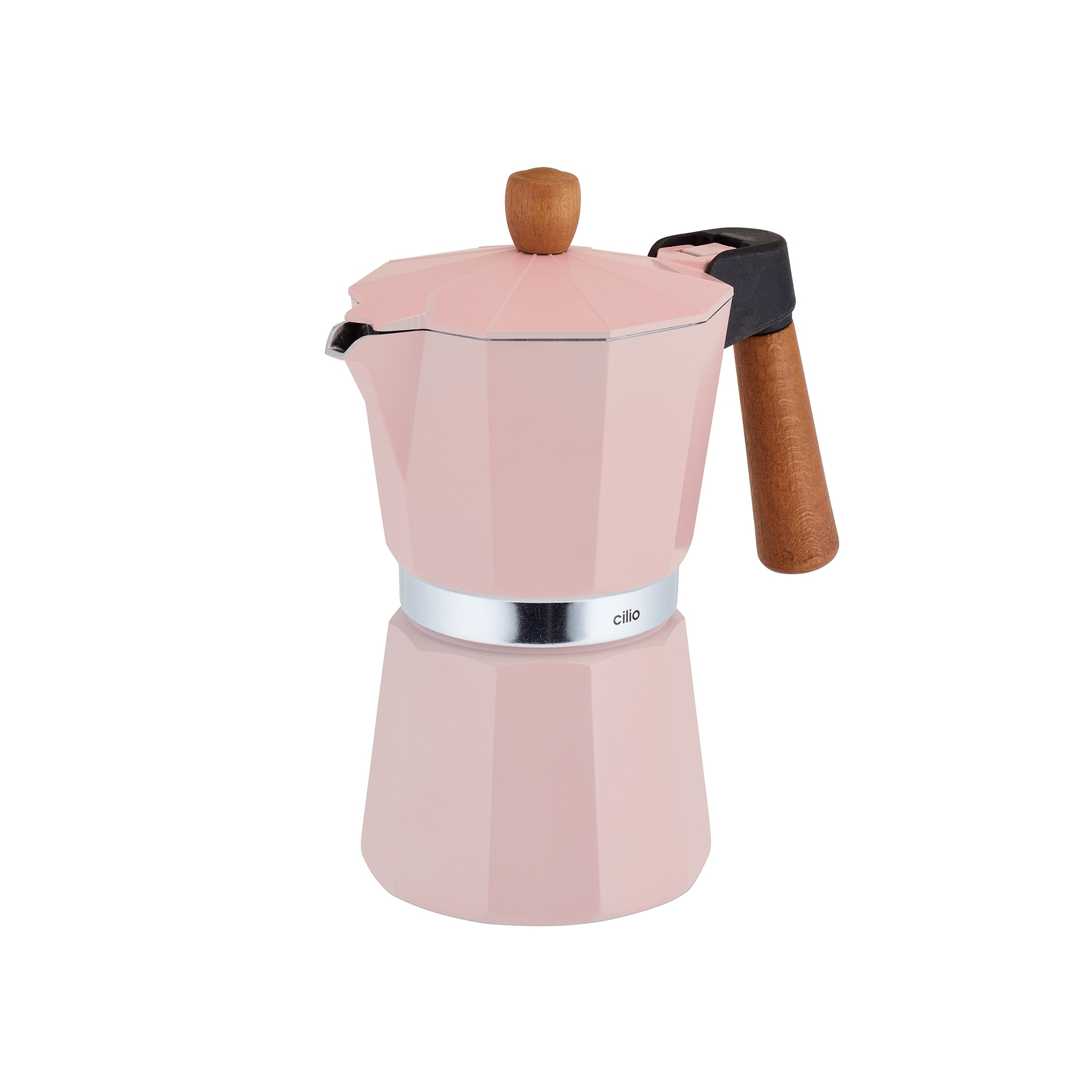 Cilio - Espressokocher - LEGNO - 6 Tassen - rosa