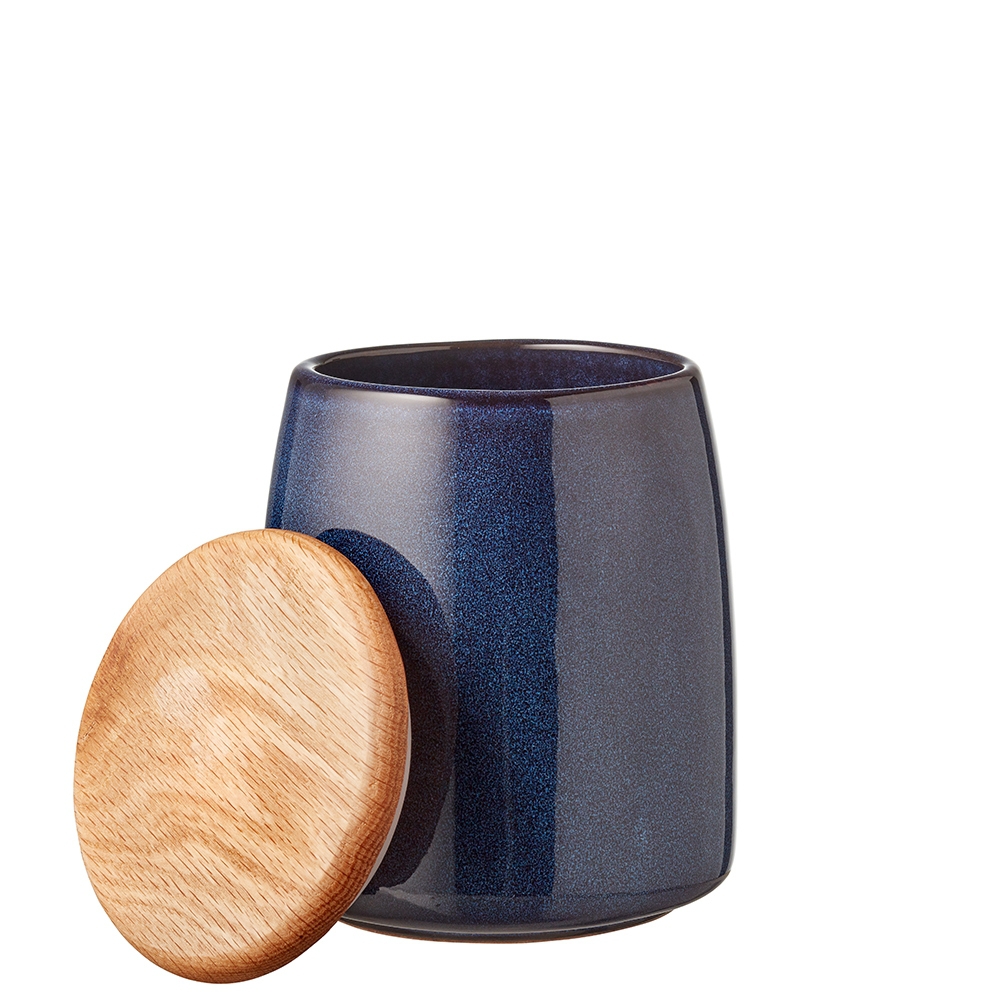 Bitz - Jar with lid - 16.5 cm - dark blue