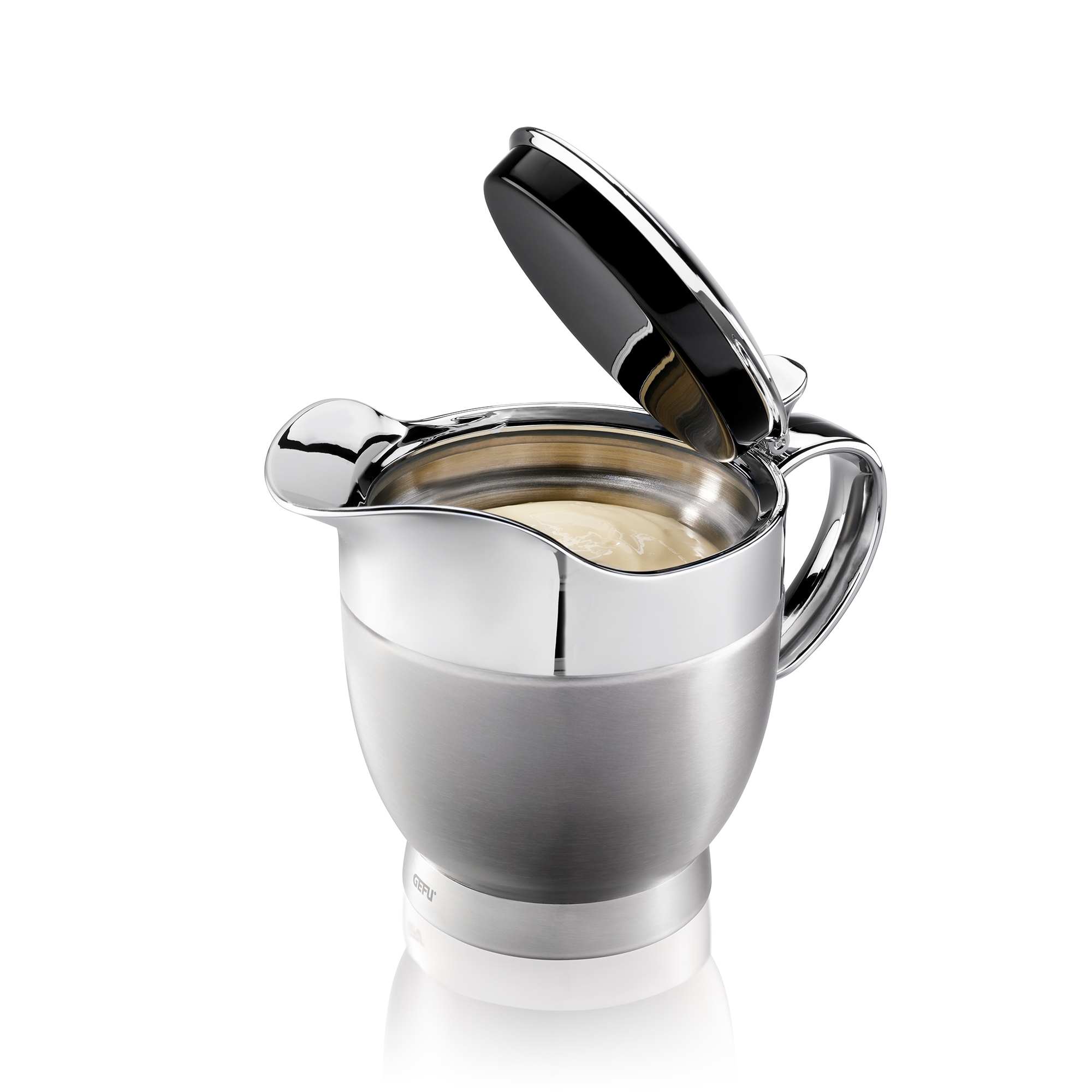 Double-walled stainless steel thermal bowl with lid