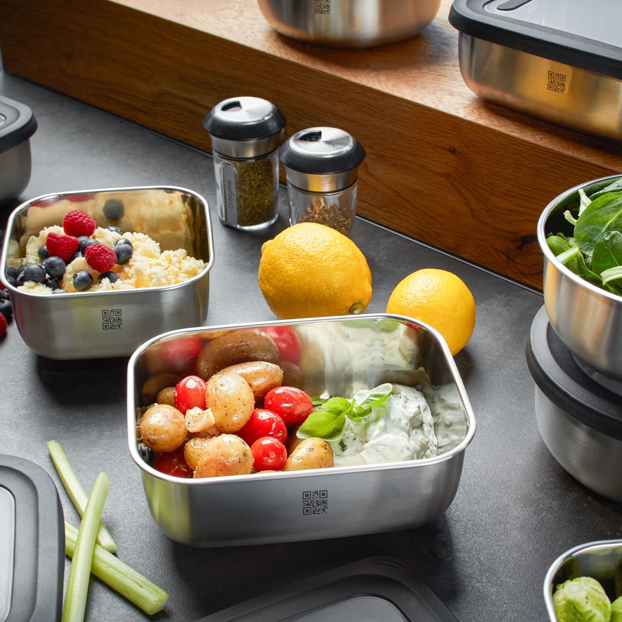 Gefu - food storage box PROVIDO, round Gefu - food storage box PROVIDO, round