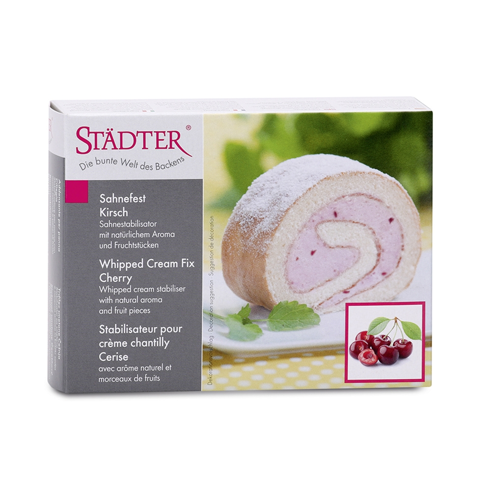 Städter - Whipped cream stabiliser Cherry - 125 g Städter - Whipped cream stabiliser Cherry - 125 g