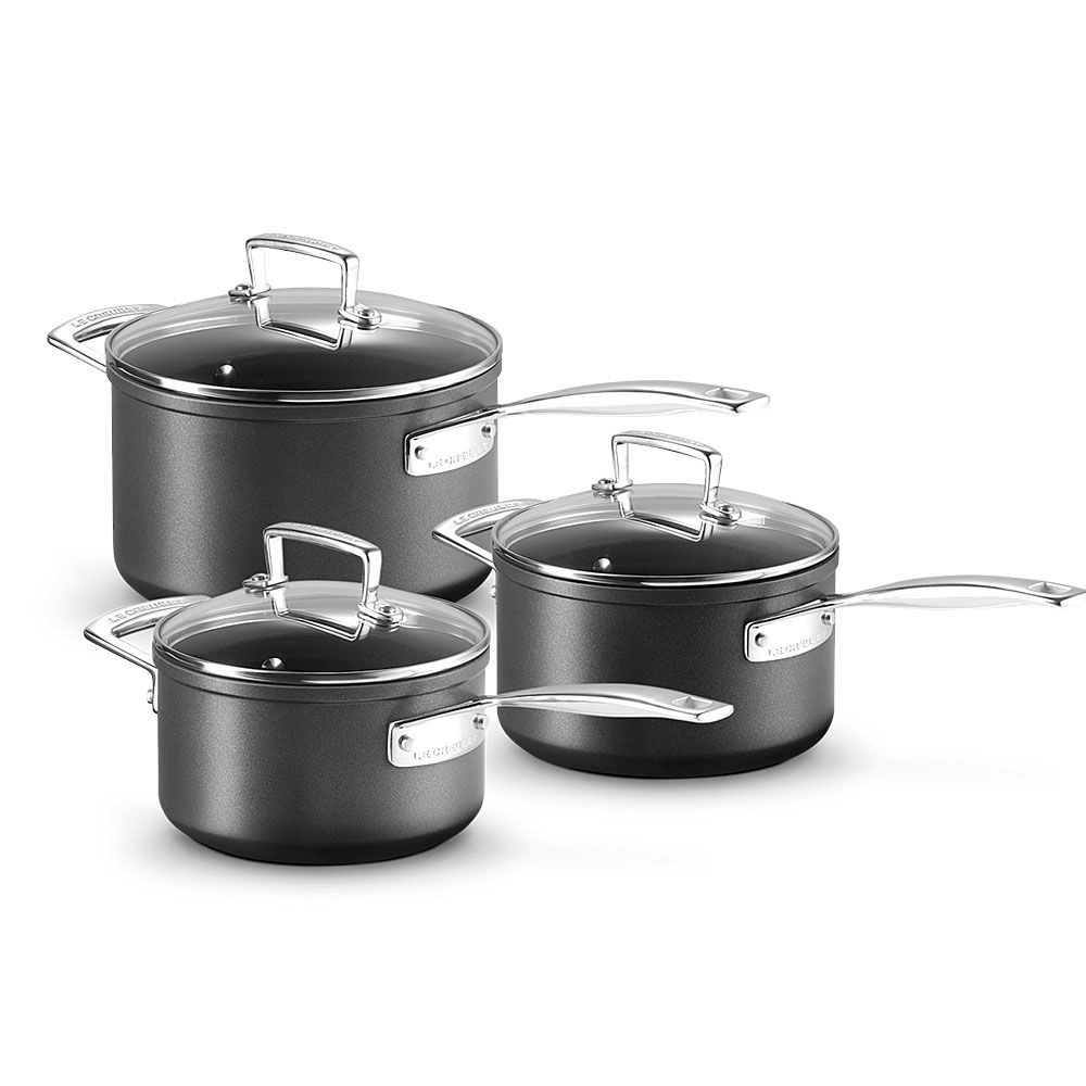 Le Creuset - Aluminium Profitopfset 3-teilig - Antihaft Le Creuset - Aluminium Profitopfset 3-teilig - Antihaft