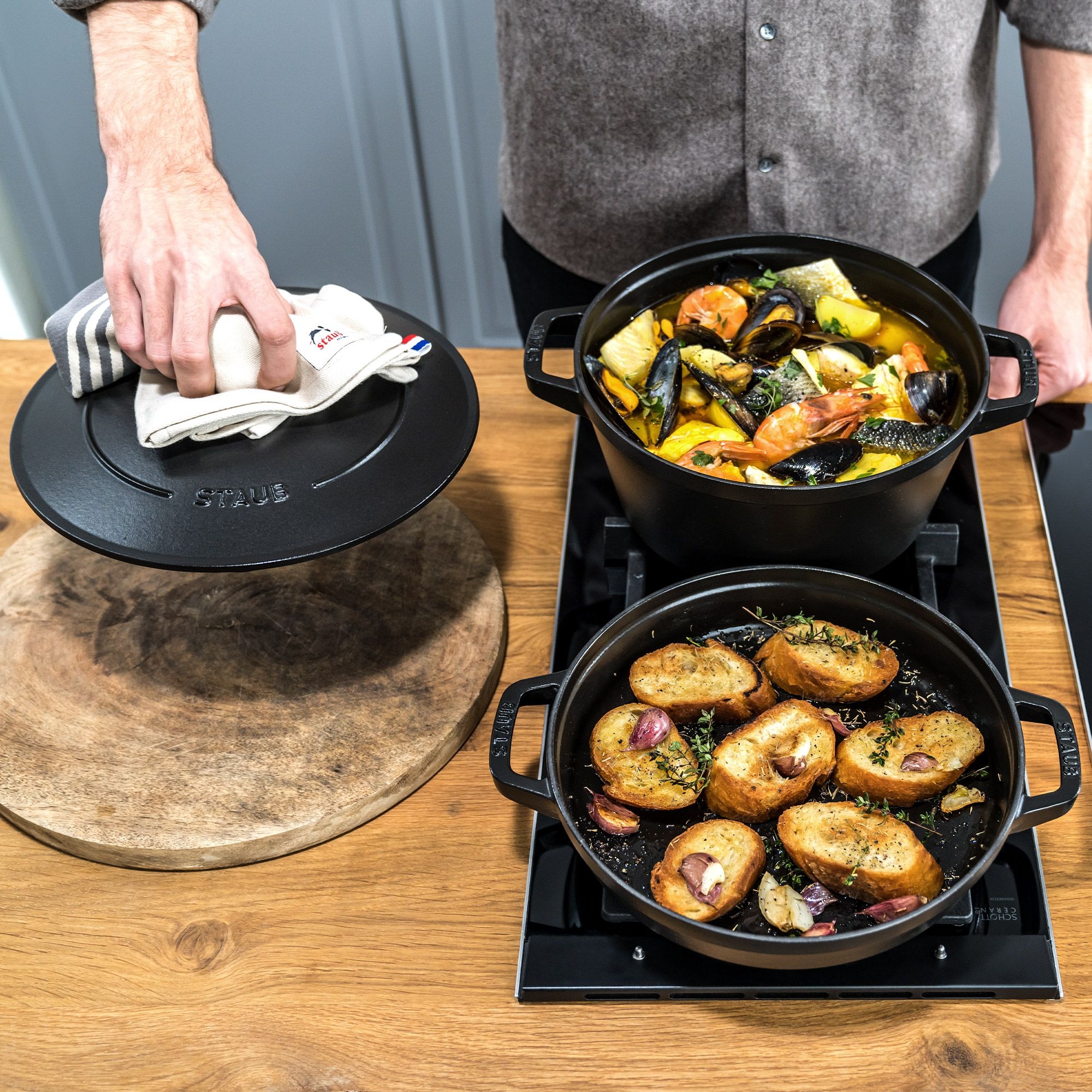 STAUB - Kochtopfset 2-tlg | rund