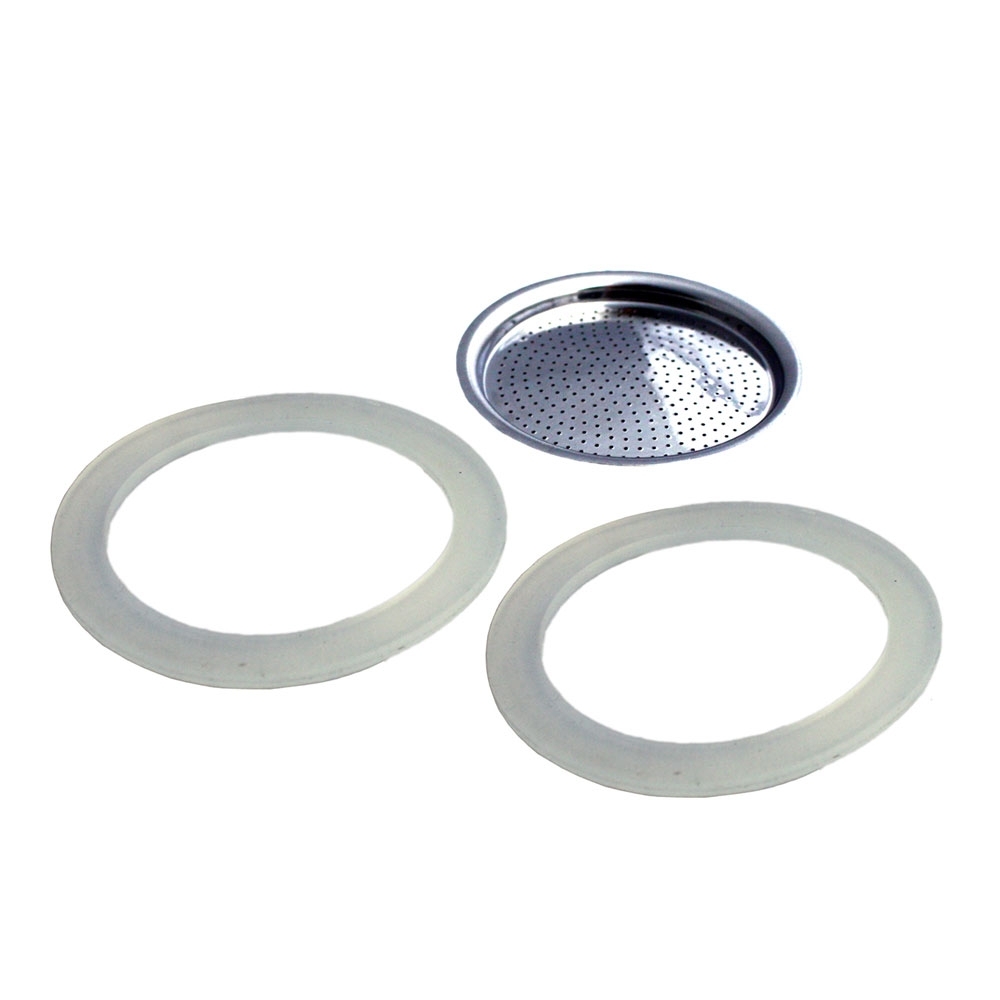 Gefu - Dichtungsringe und Filter für Espresskocher EMILIO 2 Tassen Gefu - Dichtungsringe und Filter für Espresskocher EMILIO 2 Tassen