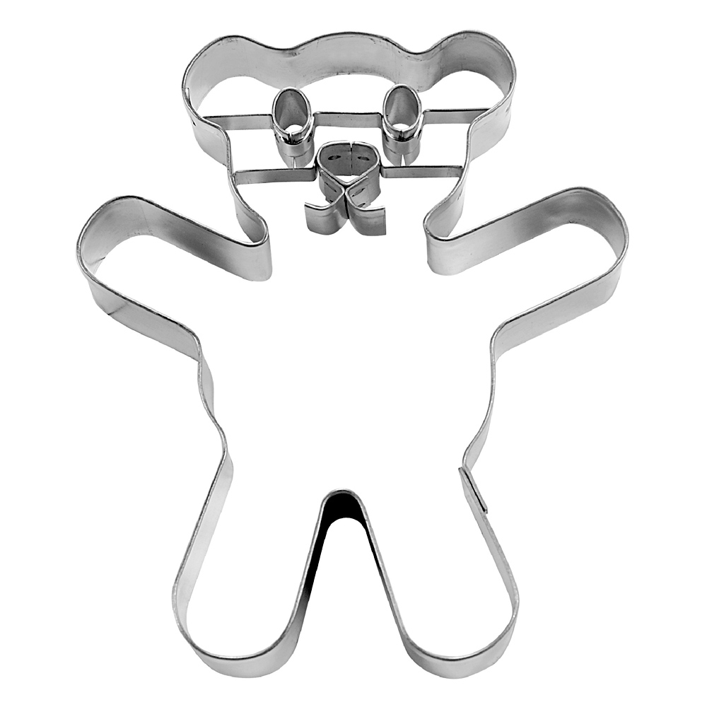 Städter - Cookie cutter Teddy bear with face 8 cm