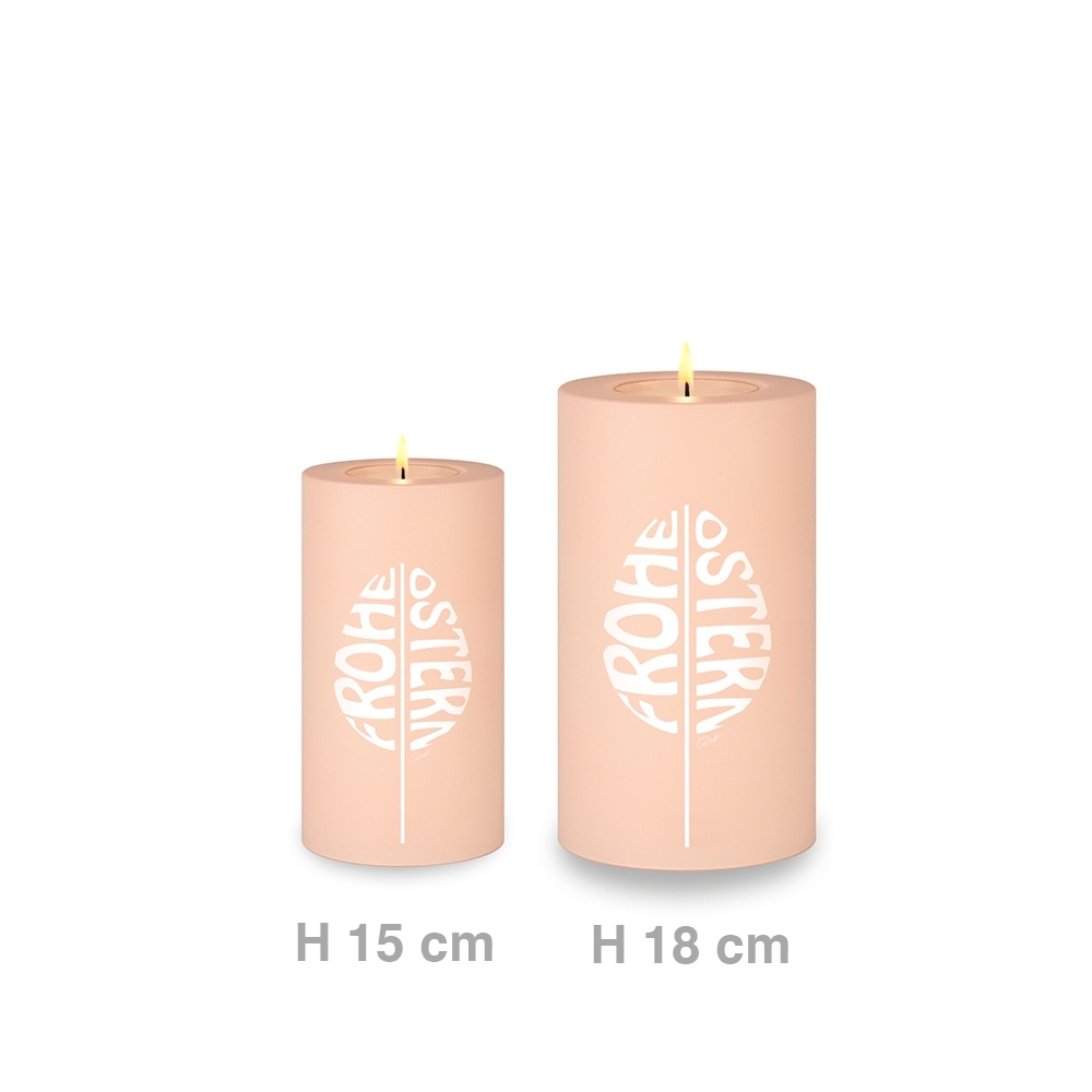 Qult Farluce Trend - Tealight Candle Holder - Rosé "Happy Easter" Qult Farluce Trend - Tealight Candle Holder - Rosé "Happy Easter"