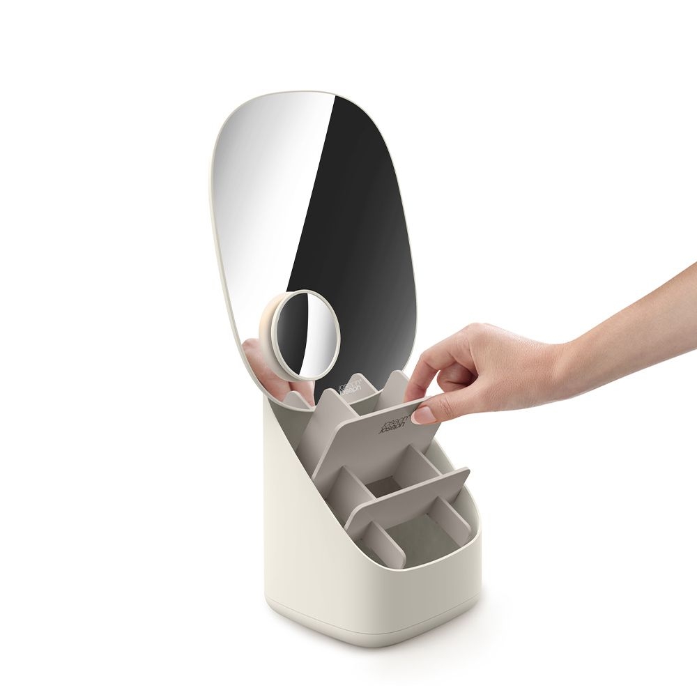 Joseph Joseph - Viva Standspiegel mit Kosmetik-Organizer